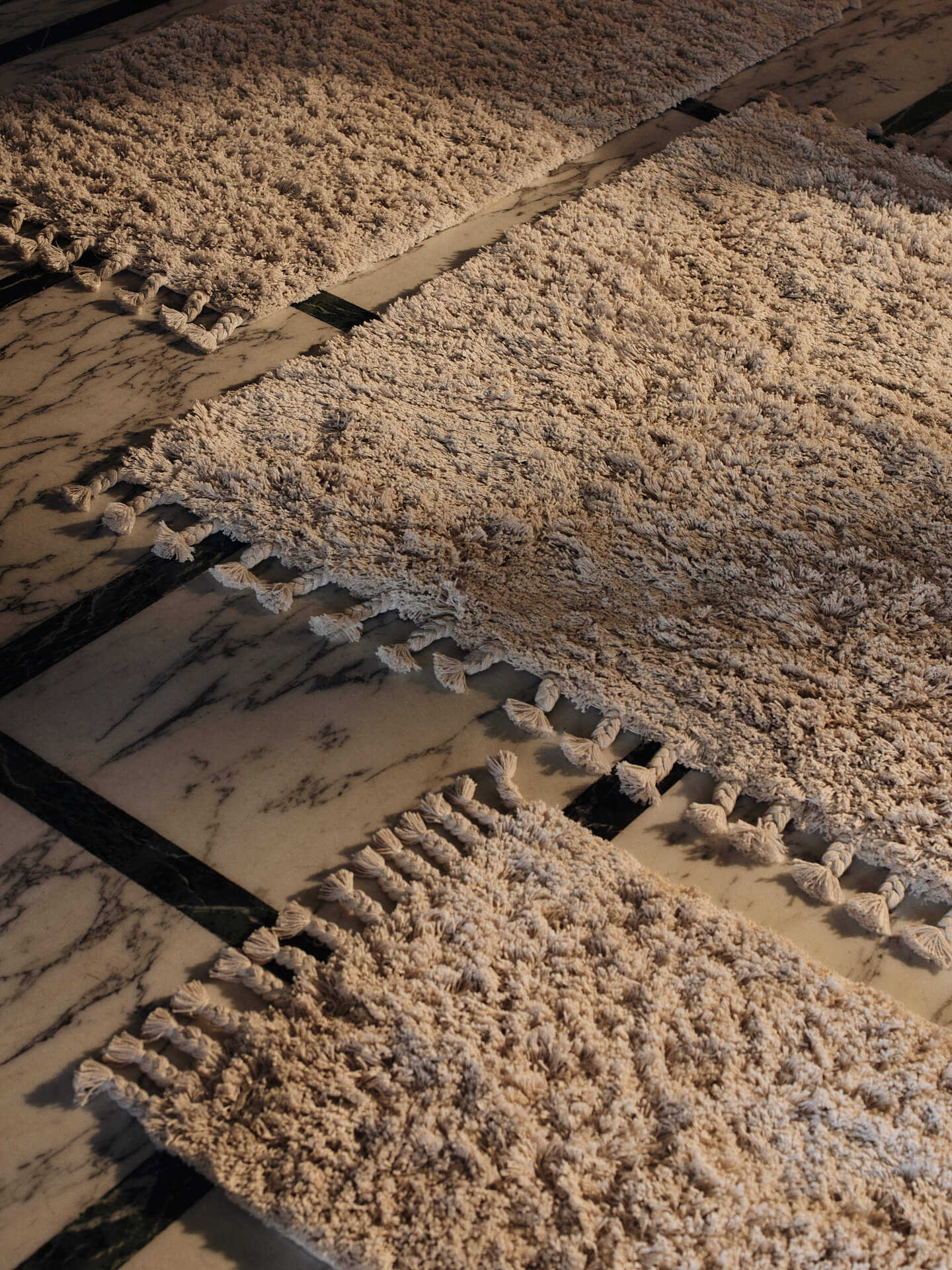Amass Long Pile Mat - Off-White - Image 3