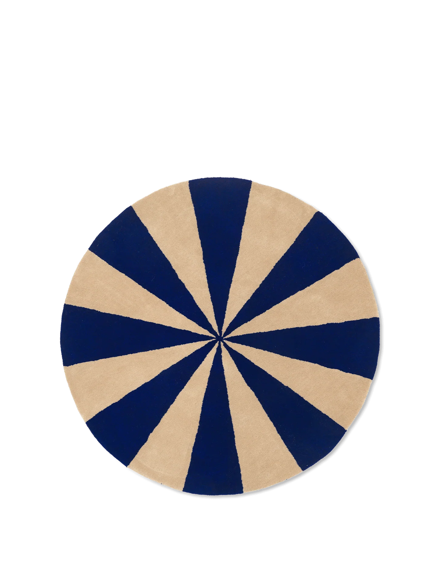 Arch Tufted Rug - Bright Blue/Off-White - Image 2