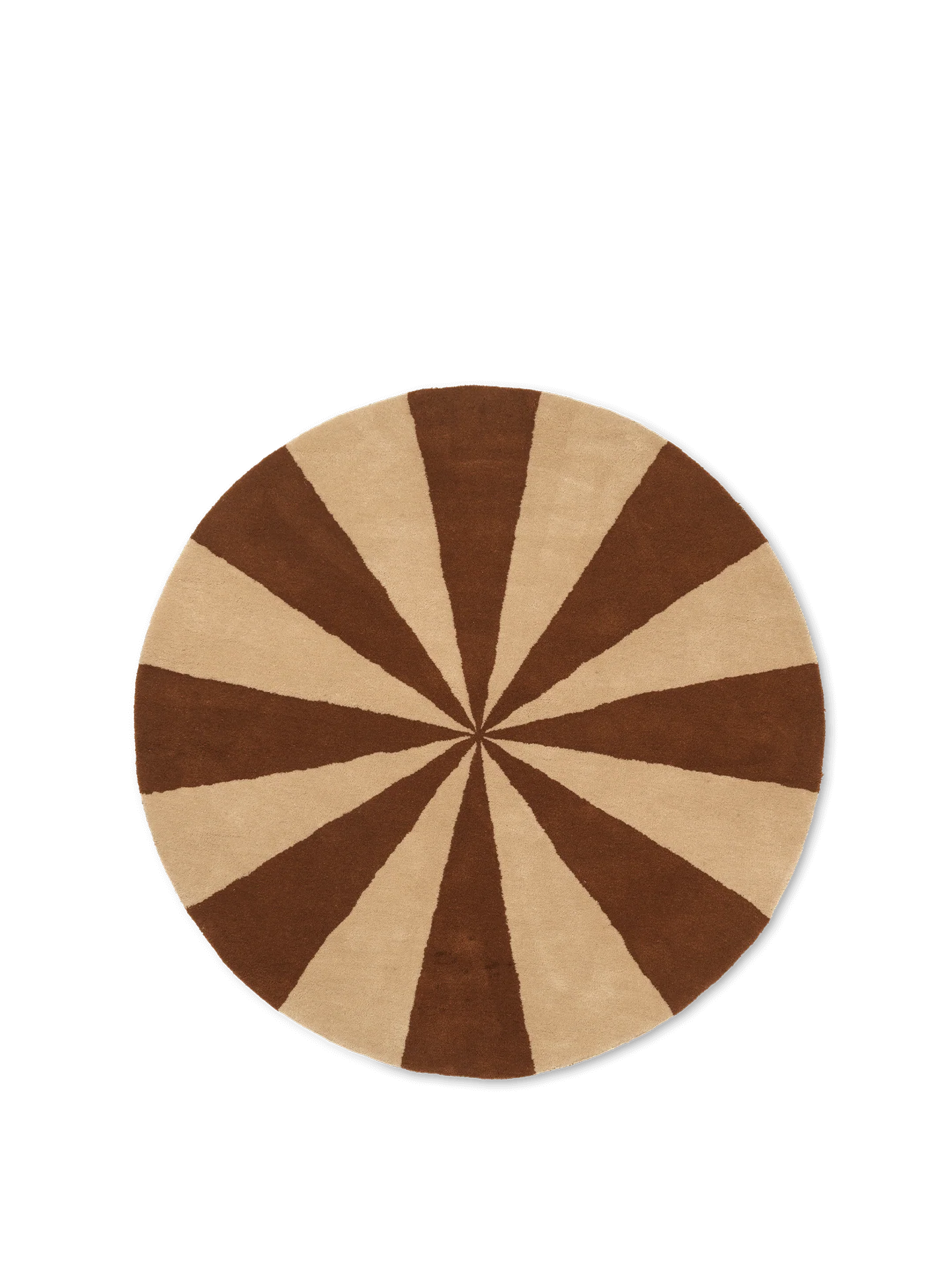 Arch Tufted Rug - Dark Brick/Off-White - Image 2