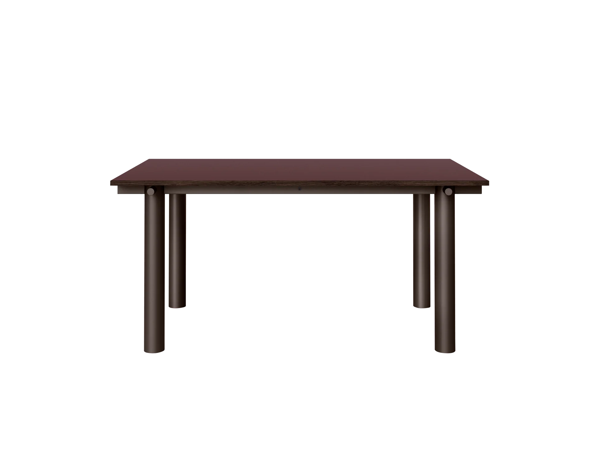 Atura Dining Table - Dark Chocolate/Burgundy Linoleum - Image 4