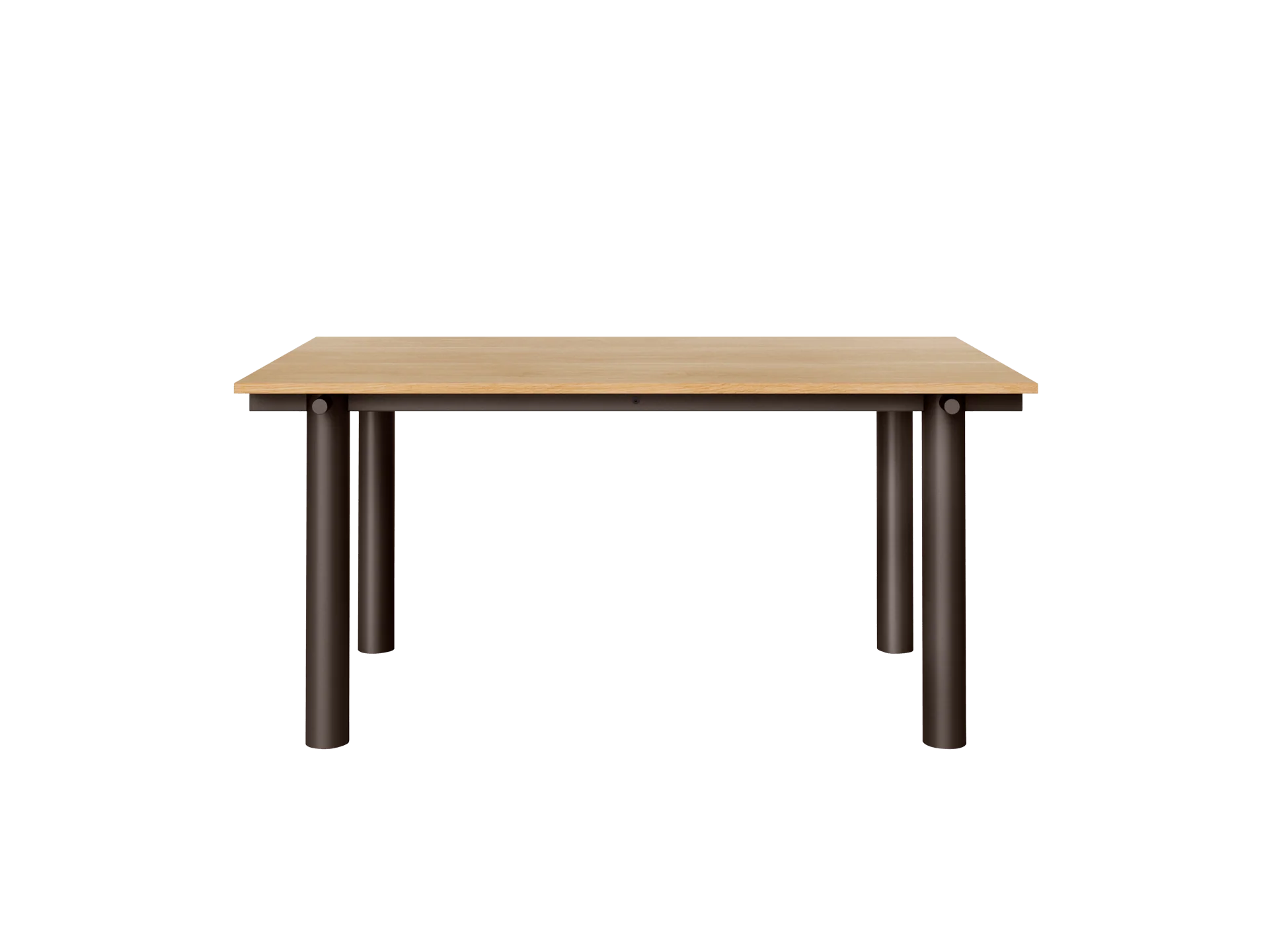Atura Dining Table - Dark Chocolate/Natural Oak Veneer - Image 3