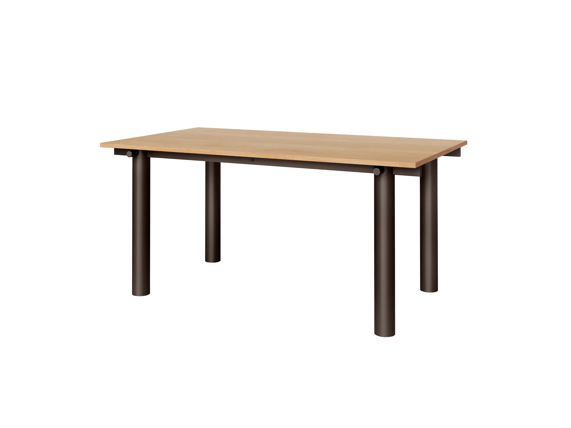 Atura Dining Table - Dark Chocolate/Natural Oak Veneer - Image 4