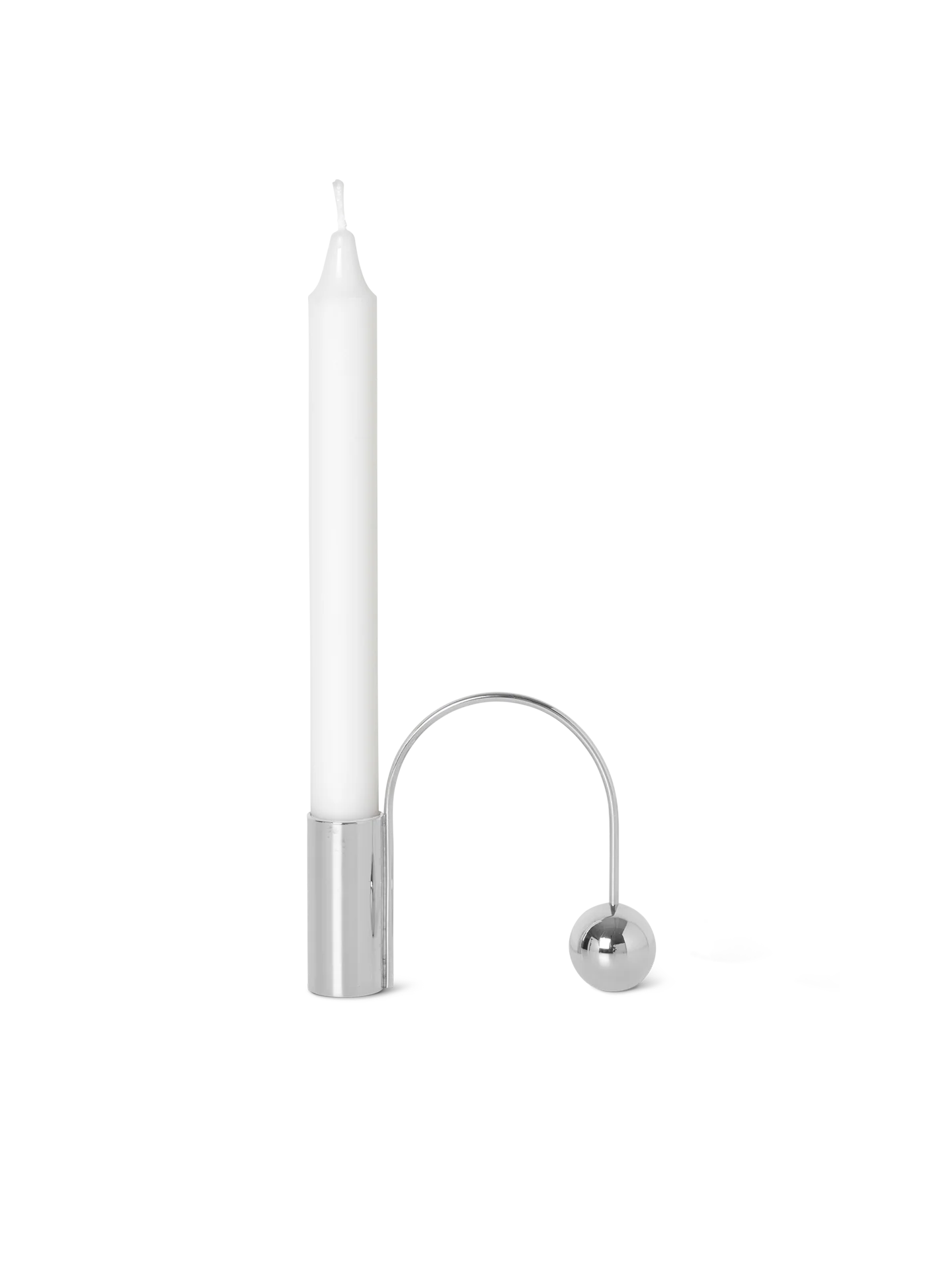 Balance Candle Holder - Chrome