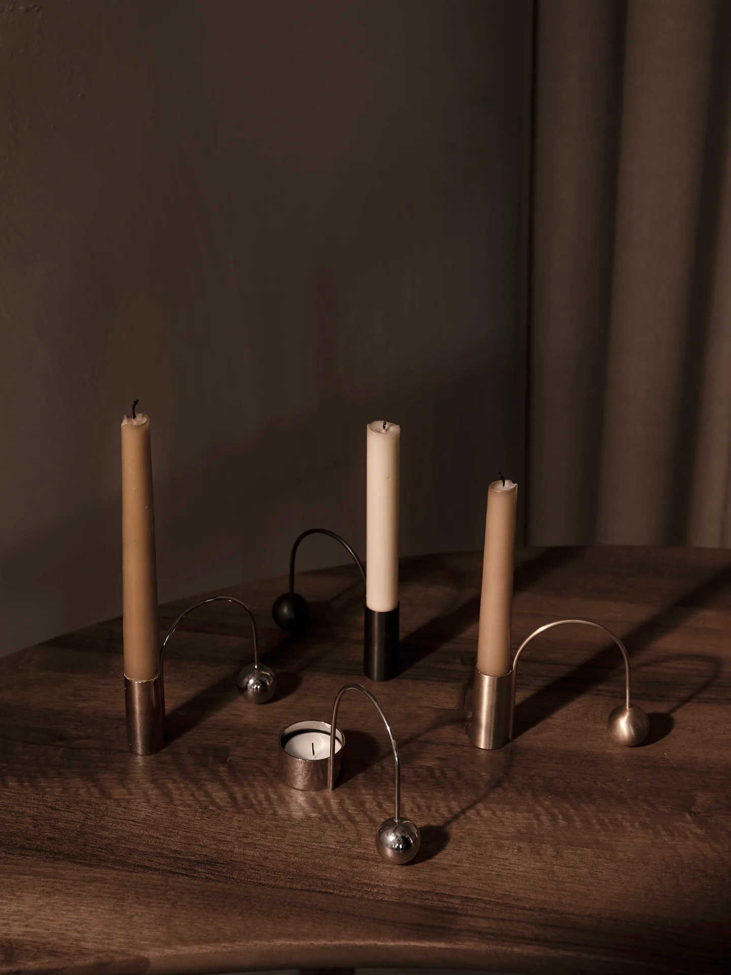 Balance Candle Holder - Chrome - Image 2