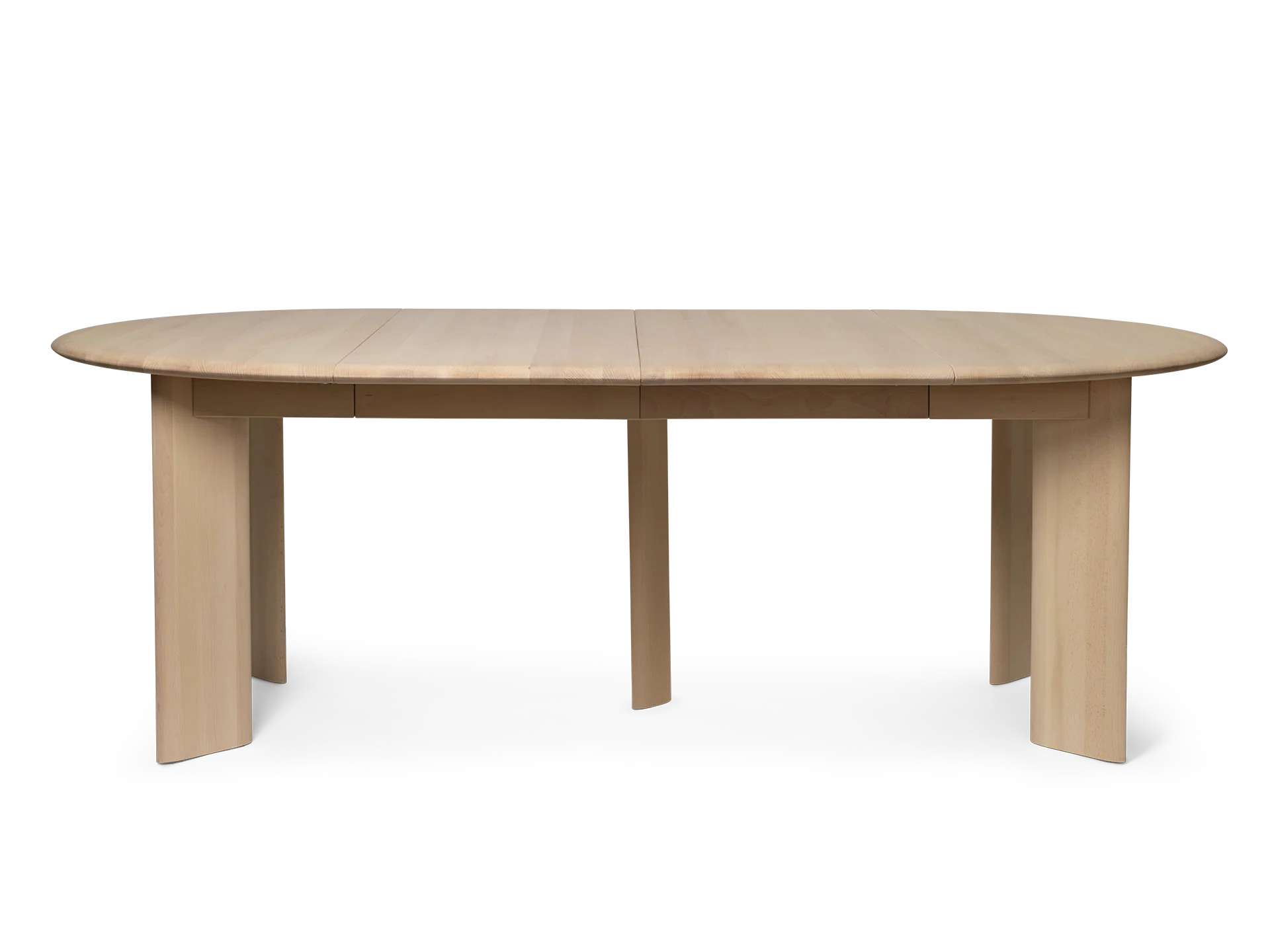 Bevel Table - Extendable x 2 - White Oiled Beech
