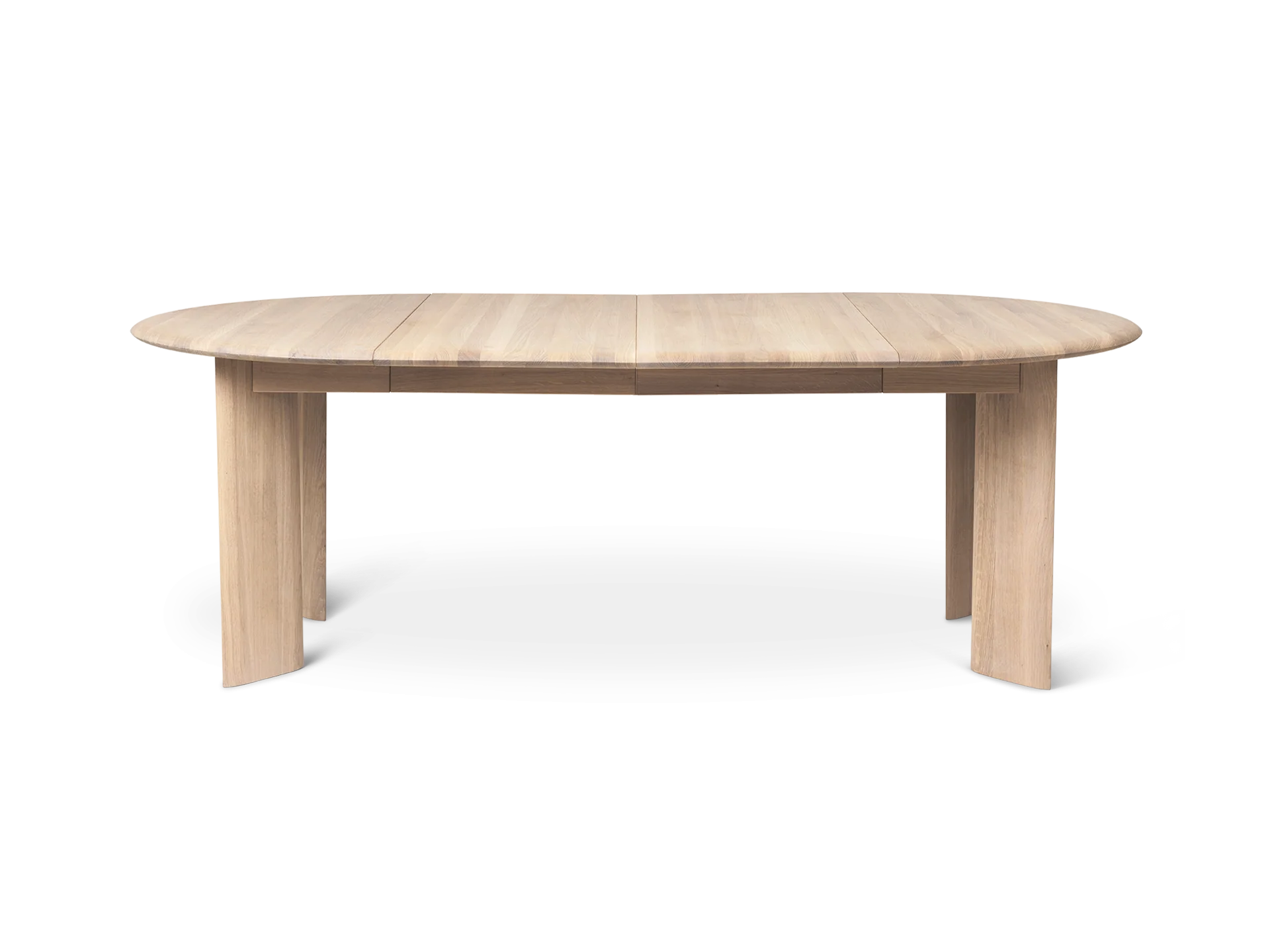 Bevel Table - Extendable x 2 - White Oiled Oak - Image 3