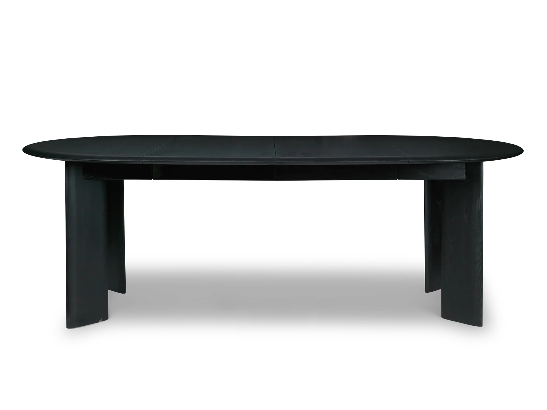 Bevel Table - Extendable x 2 - Black Oiled Beech - Image 3