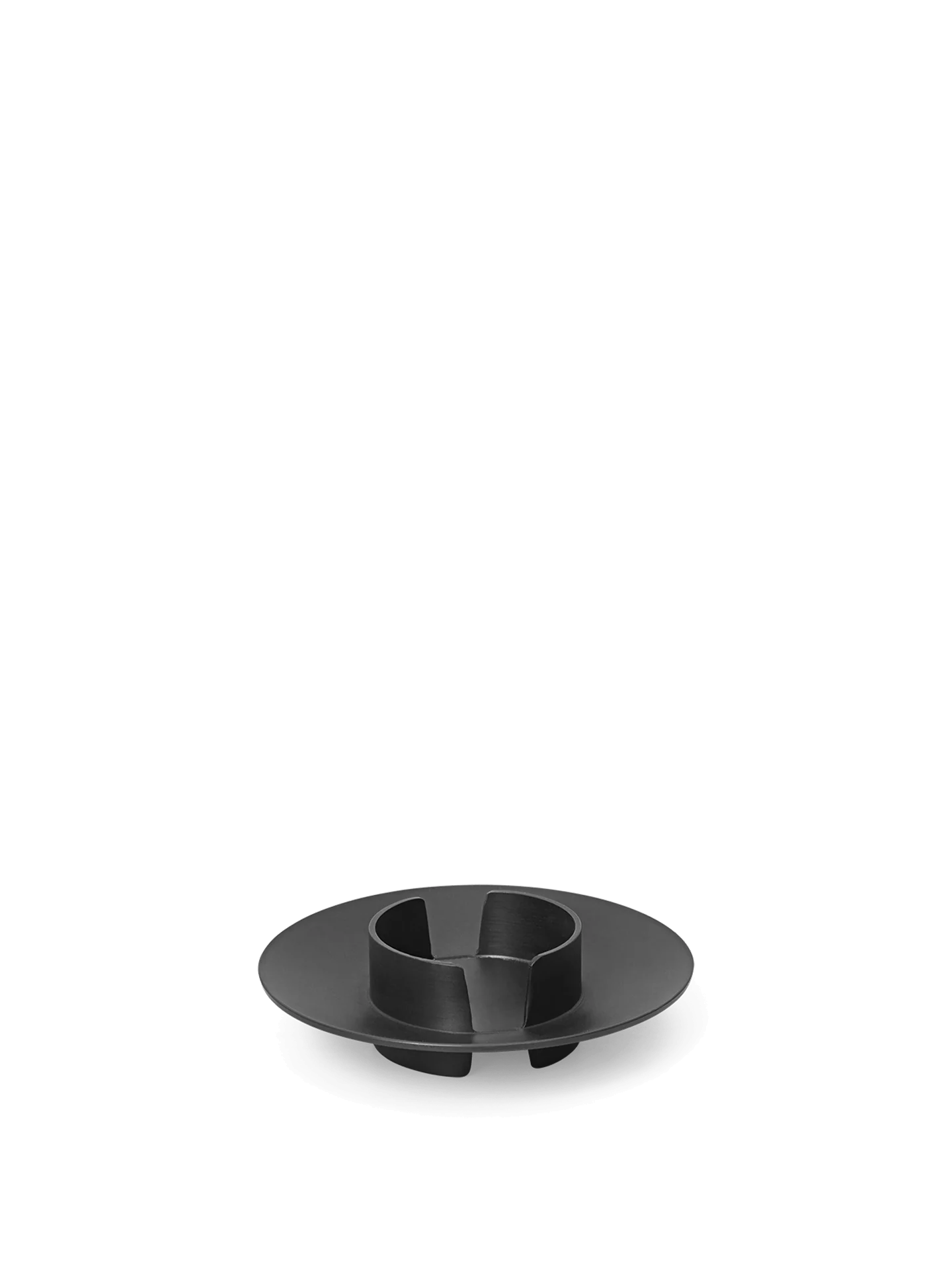 Block Candle Holder - Black Brass