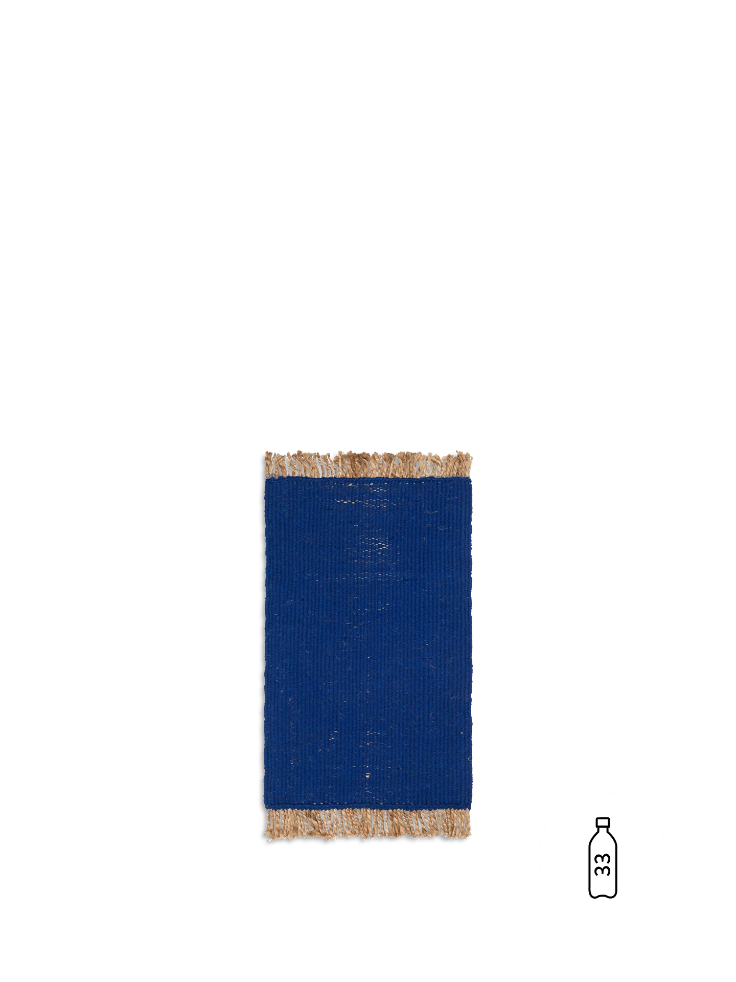 Block Mat - Bright Blue/Natural