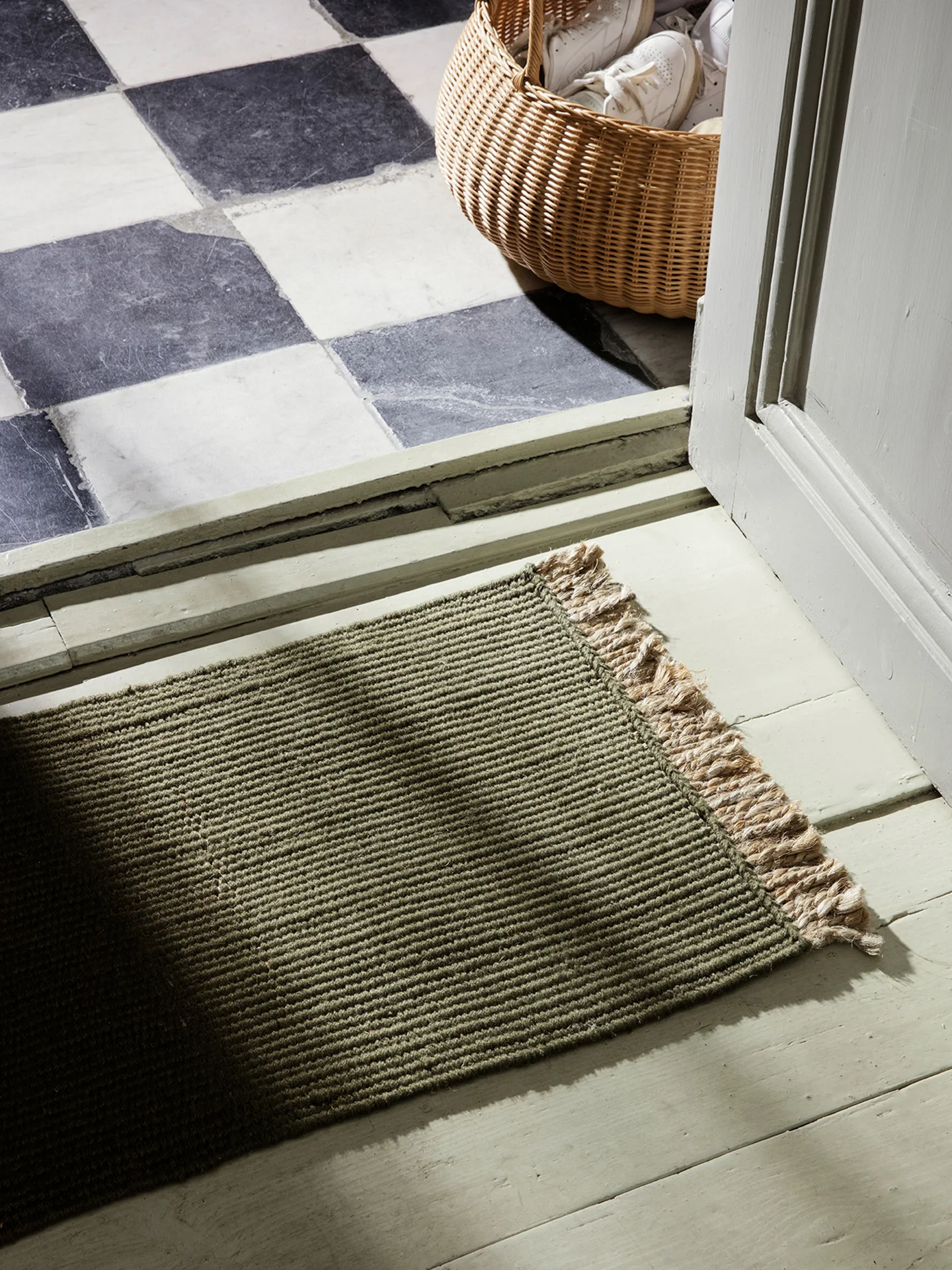Block Mat - Olive/Natural - Image 2