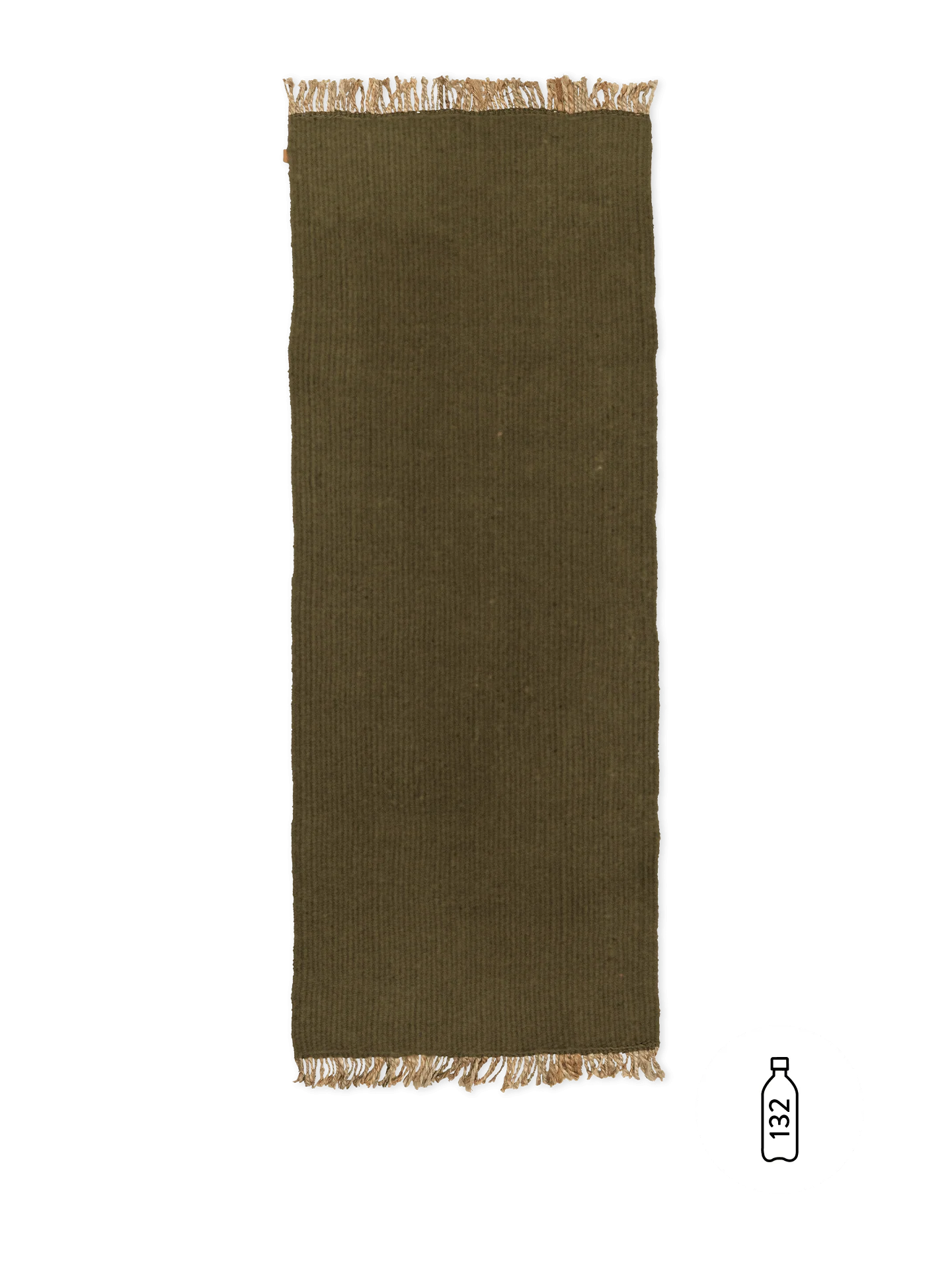 Block Runner - Olive/Natural