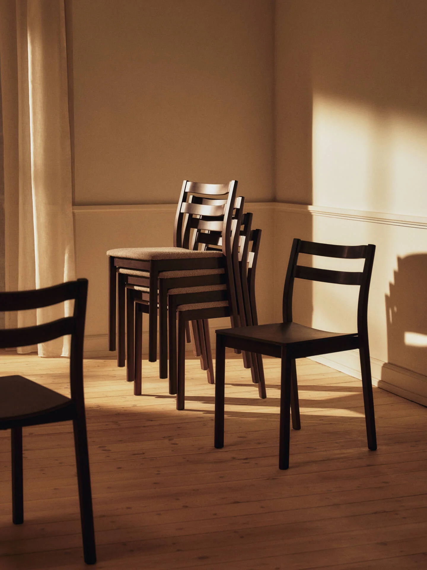 Boda Dining Chair - Dark Stained Beech - Image 4
