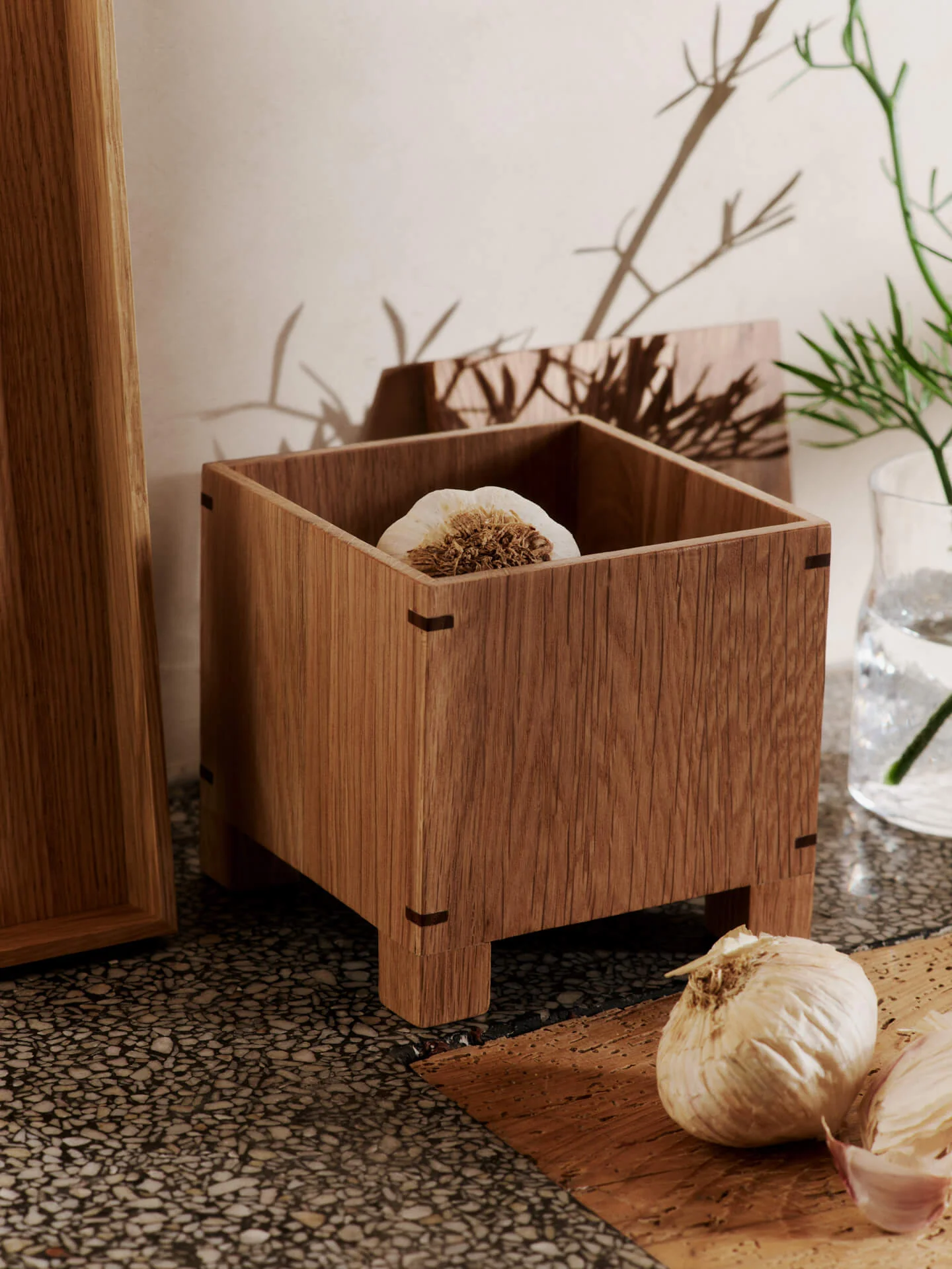 Bon Garlic Box - Natural Oak - Image 3