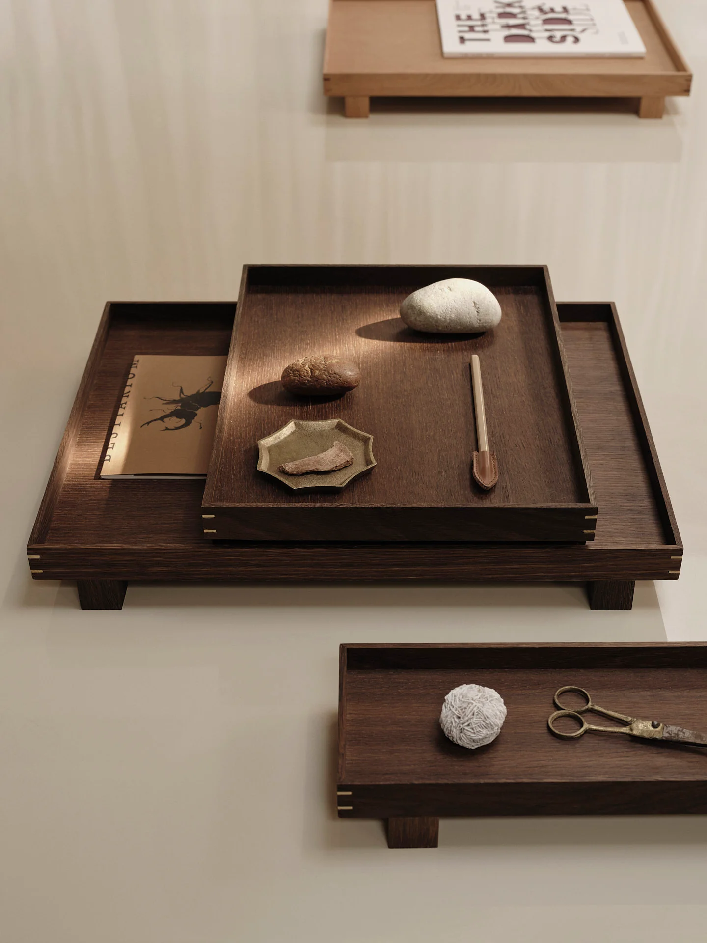 Bon Wooden Tray - Large - Smoked Oak - Image 3