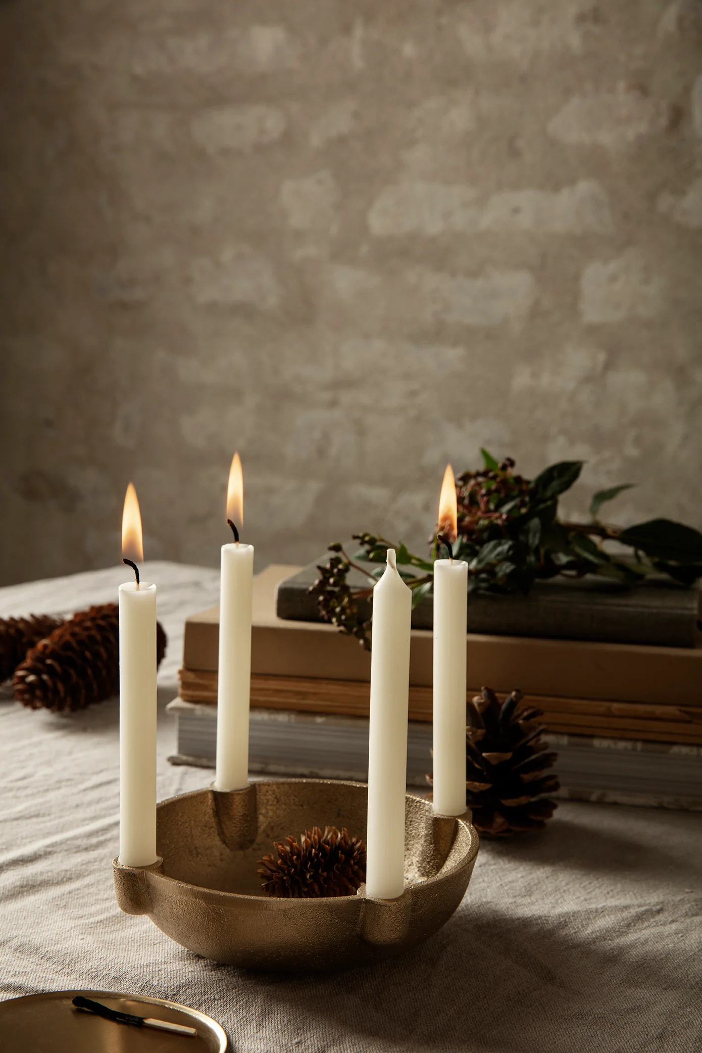 Bowl Candle Holder - Small - Brass - Image 2
