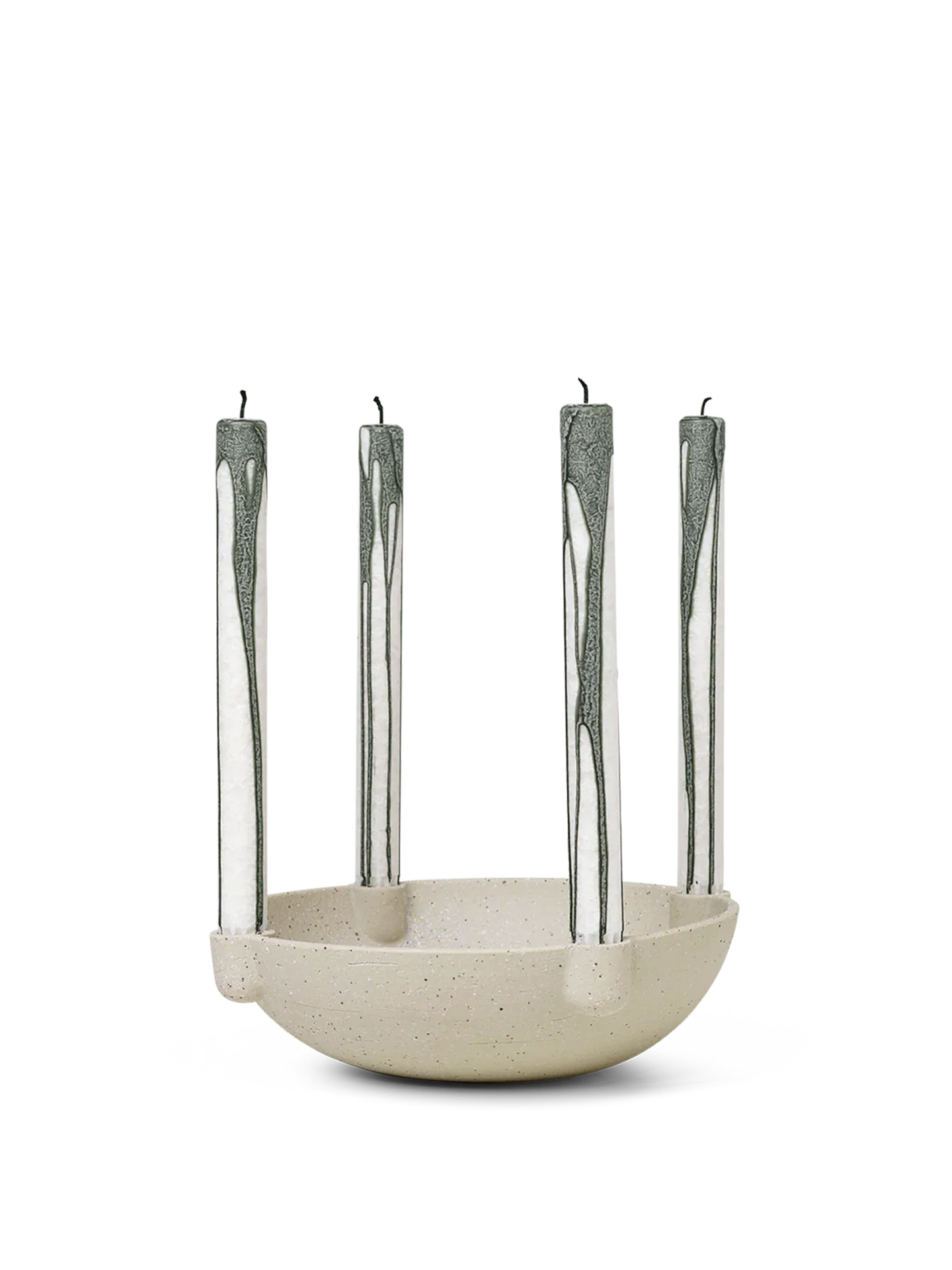 Bowl Candle Holder - Large - Ceramic - Sand - Image 4