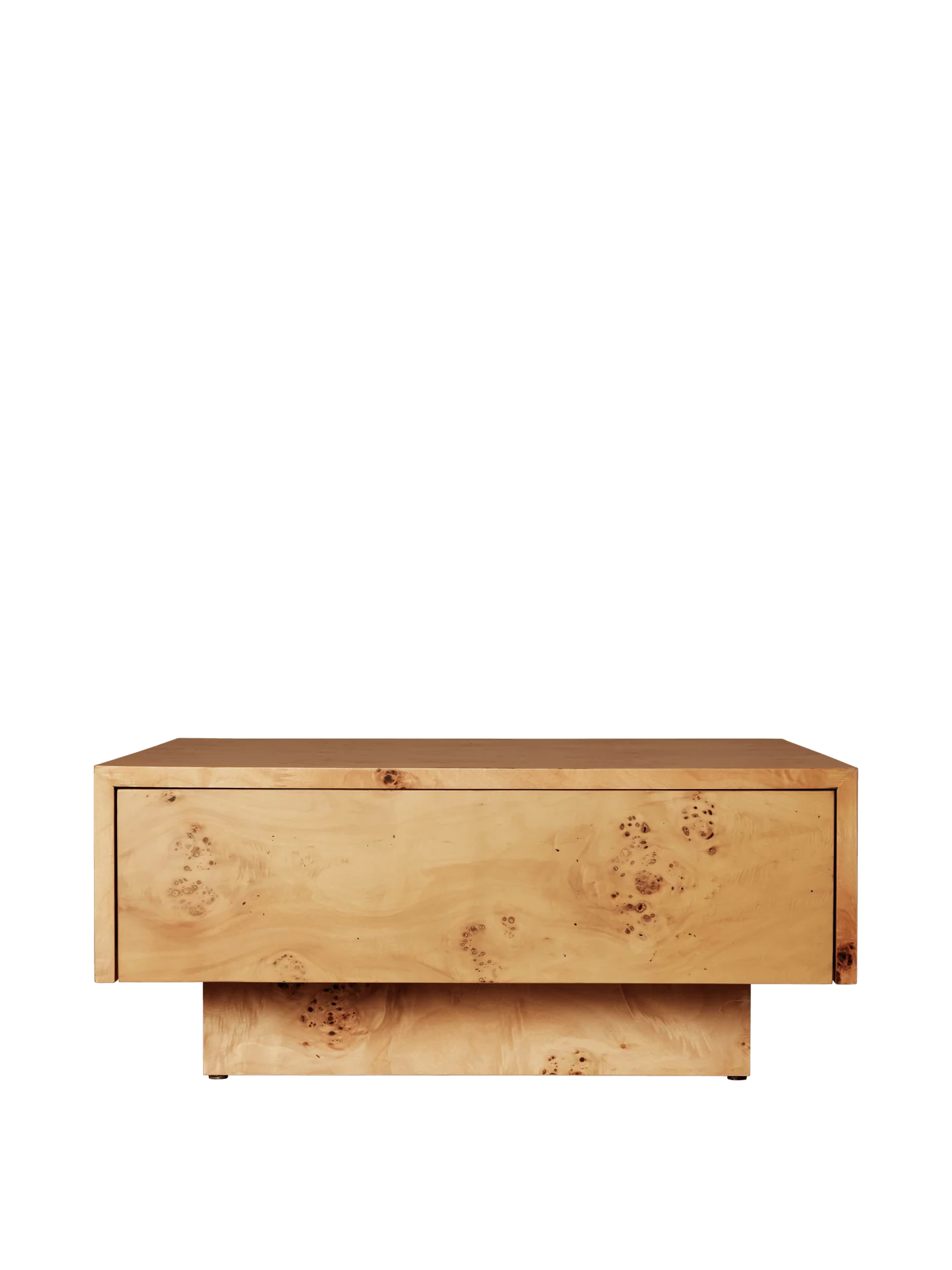 Burl Storage Coffee Table - Natural - Image 4