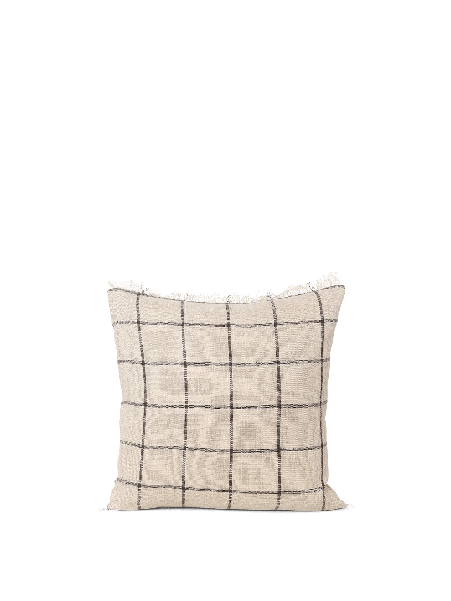 Calm Cushion Cover - Camel/Black
