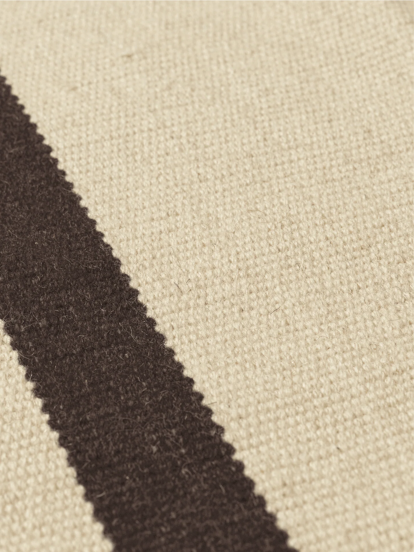 Calm Kelim Rug - Off-White/Coffee - Image 4
