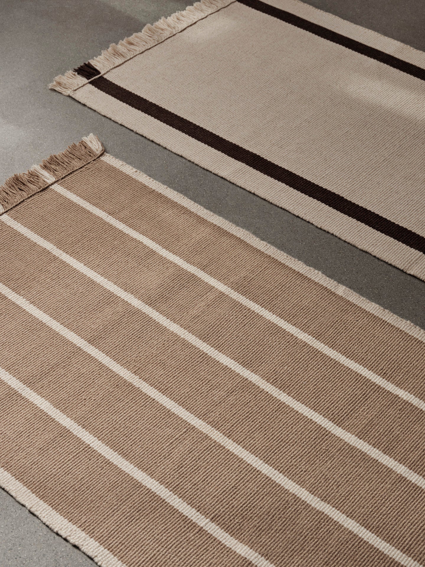 Calm Kelim Runner - Off-White/Coffee - Image 2