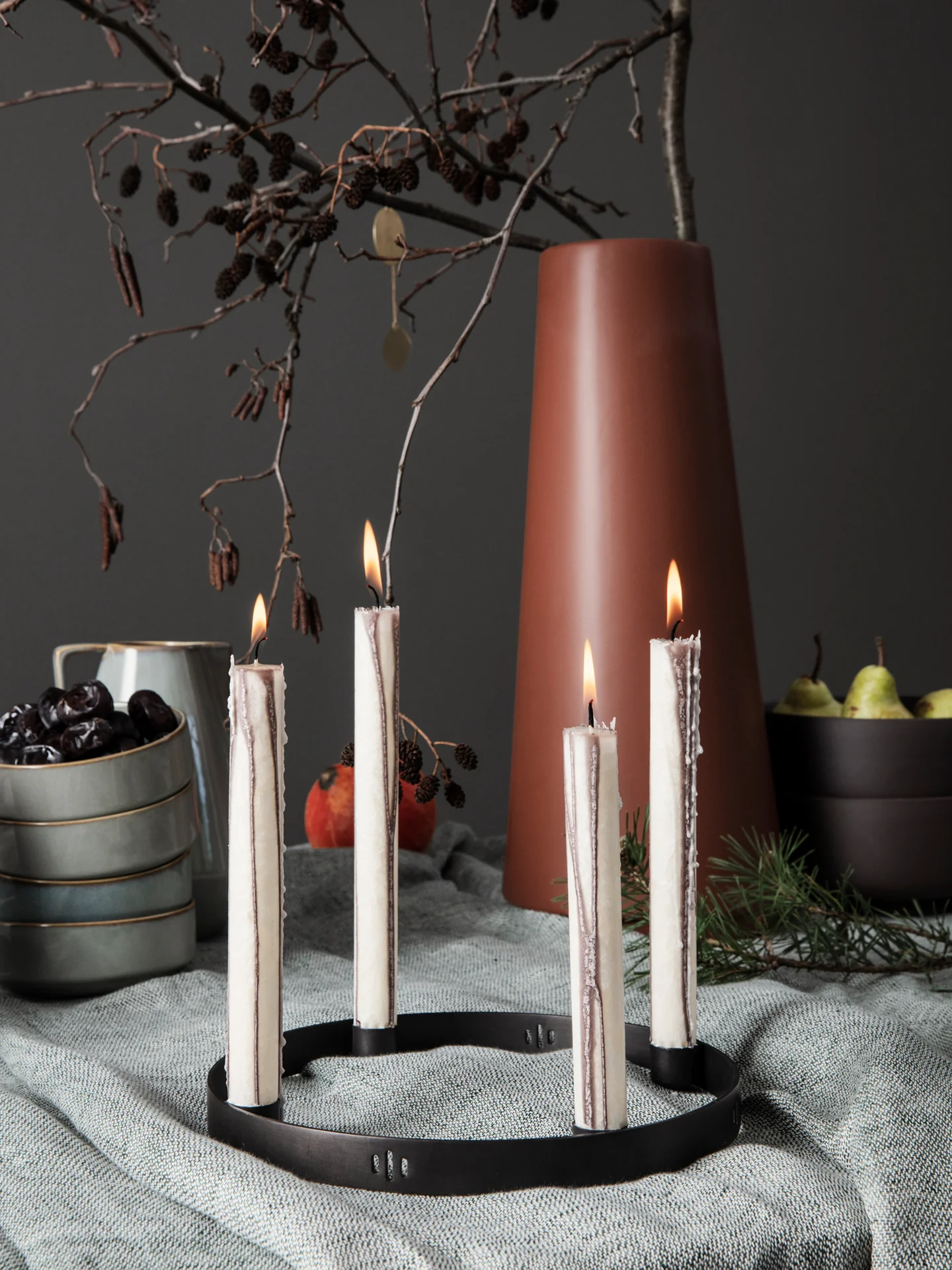 Candle Holder Circle - Small - Black Brass - Image 2