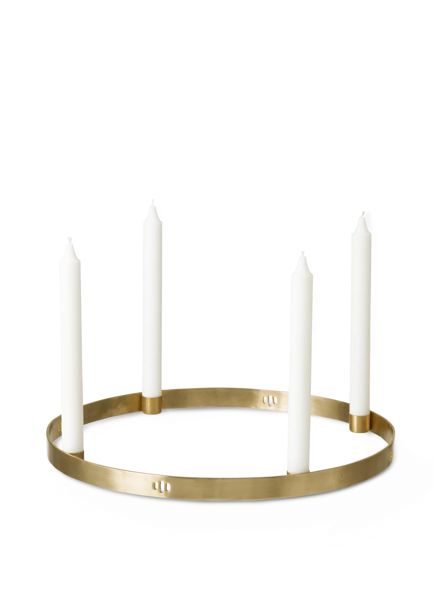 Candle Holder Circle - Large - Brass
