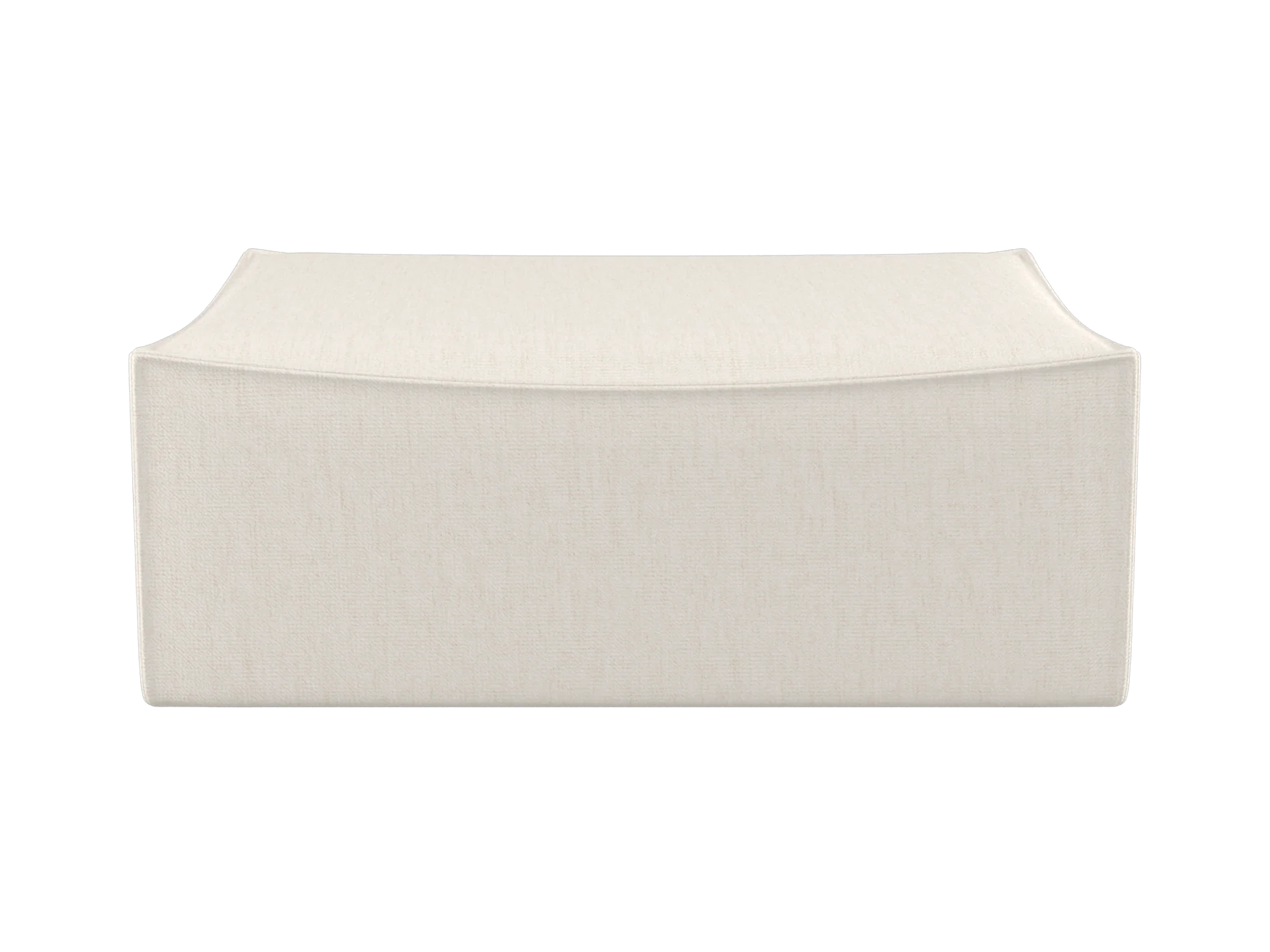 Catena Pouf Rectangular L501 - Bouclé - Off-White - UK