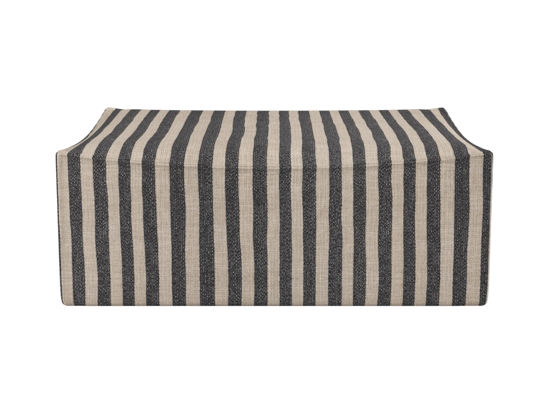 Catena Pouf Rectangular L501 - Louisiana - Sand/Black - UK