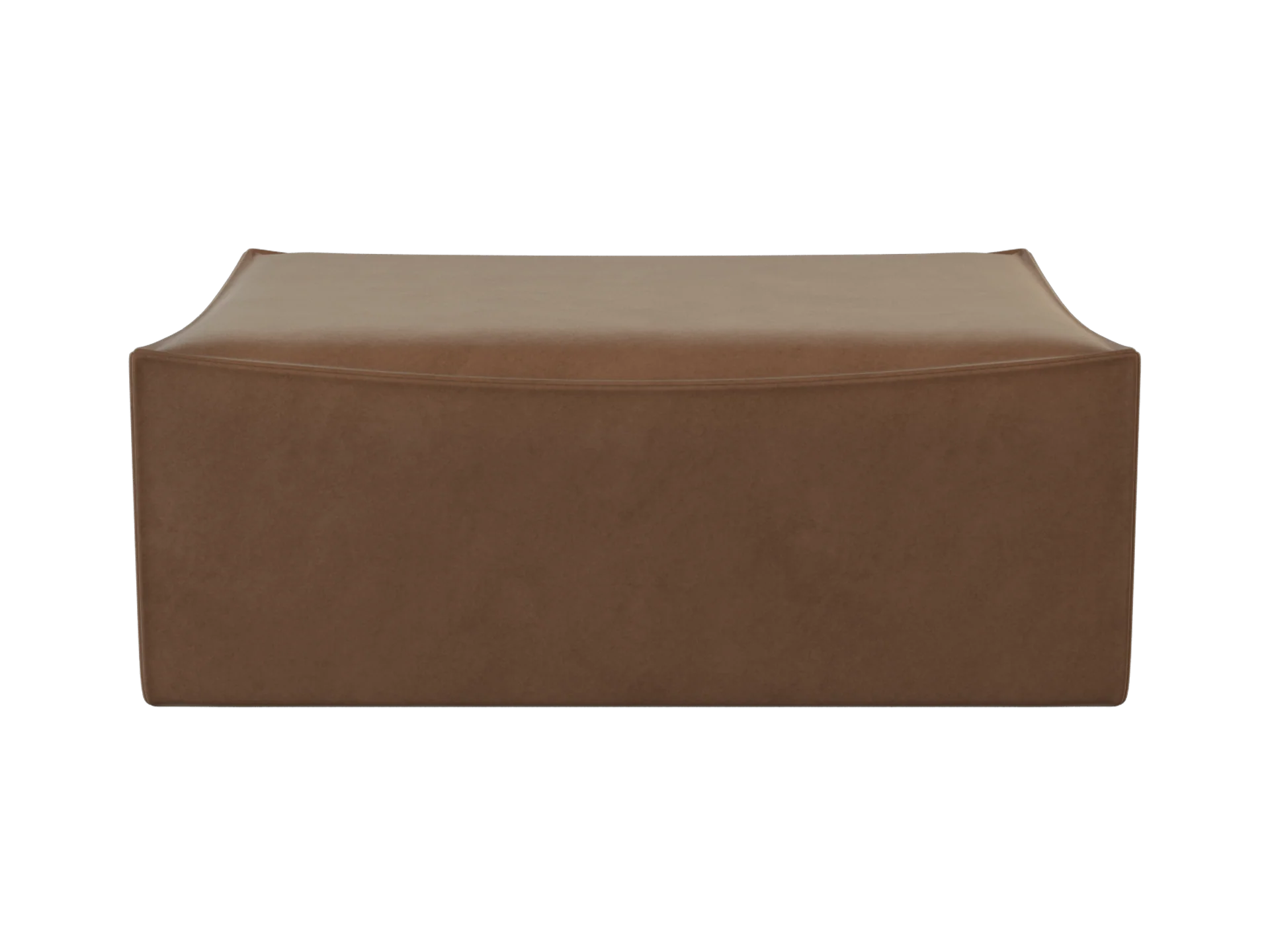 Catena Pouf Rectangular L501 - Rich Velvet - Soft Brown - UK