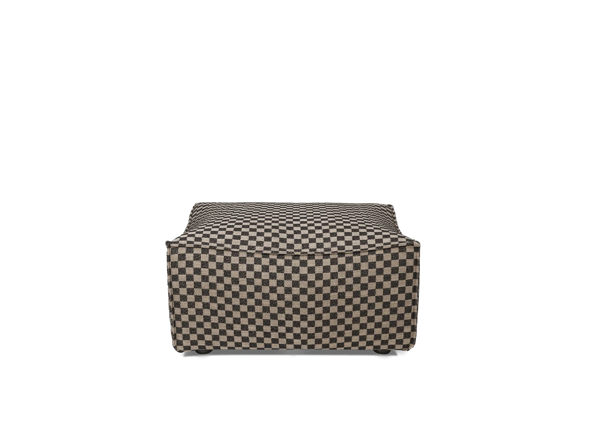 Catena Pouf Rectangular S501 - Check - Sand/Black - UK