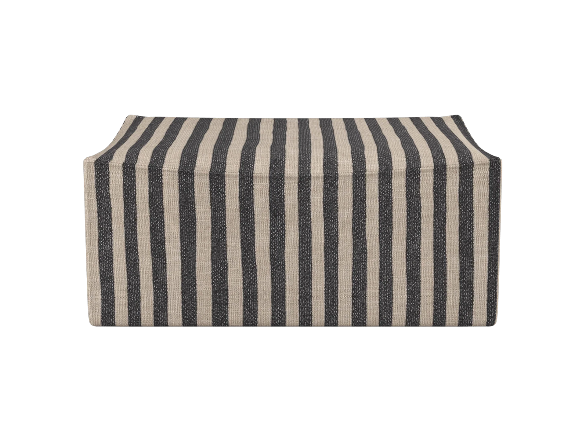 Catena Pouf Rectangular S501 - Louisiana - Sand/Black - UK