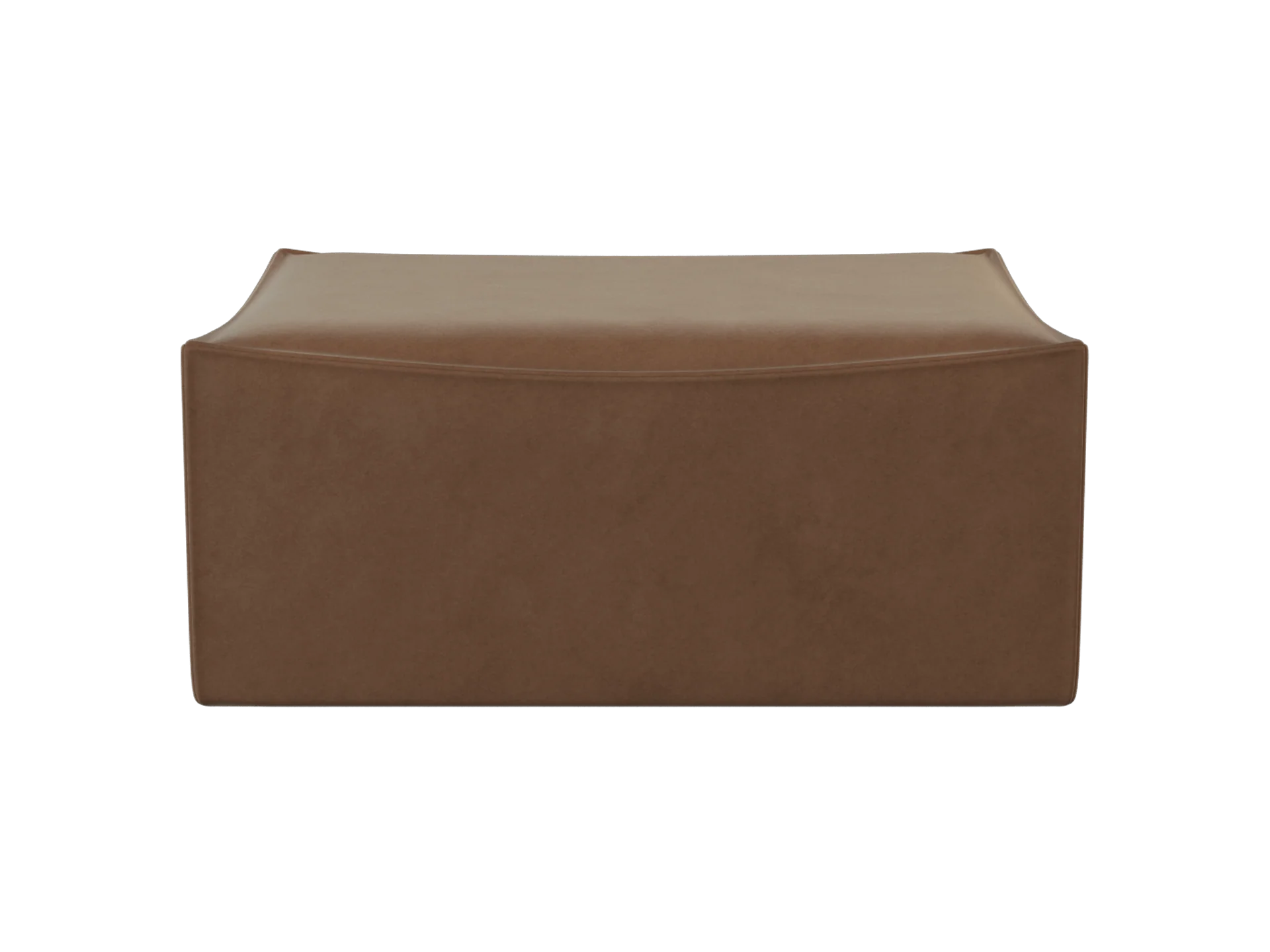 Catena Pouf Rectangular S501 - Rich Velvet - Soft Brown - UK