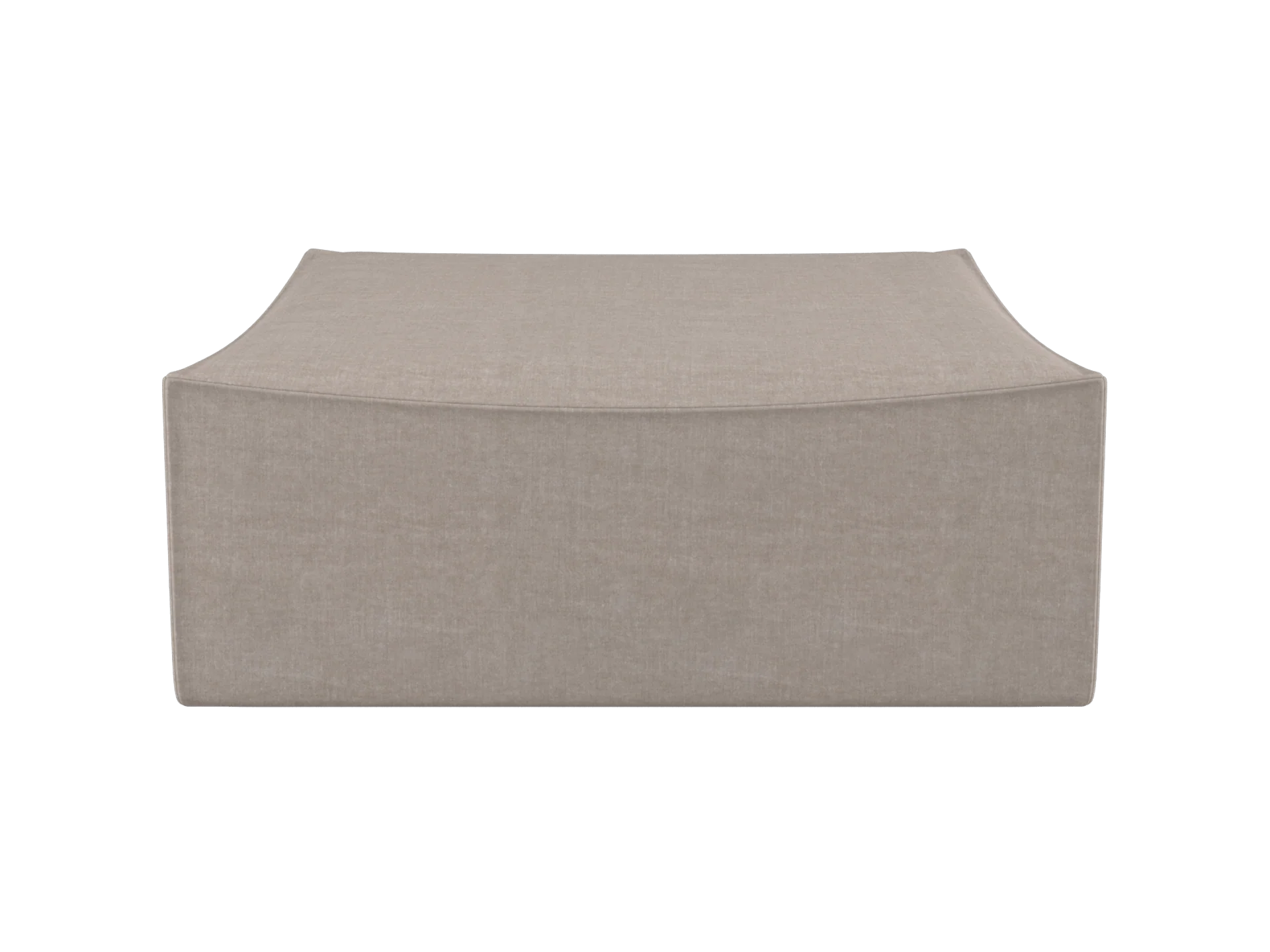 Catena Pouf Square L500 - Cotton Linen - Natural - UK