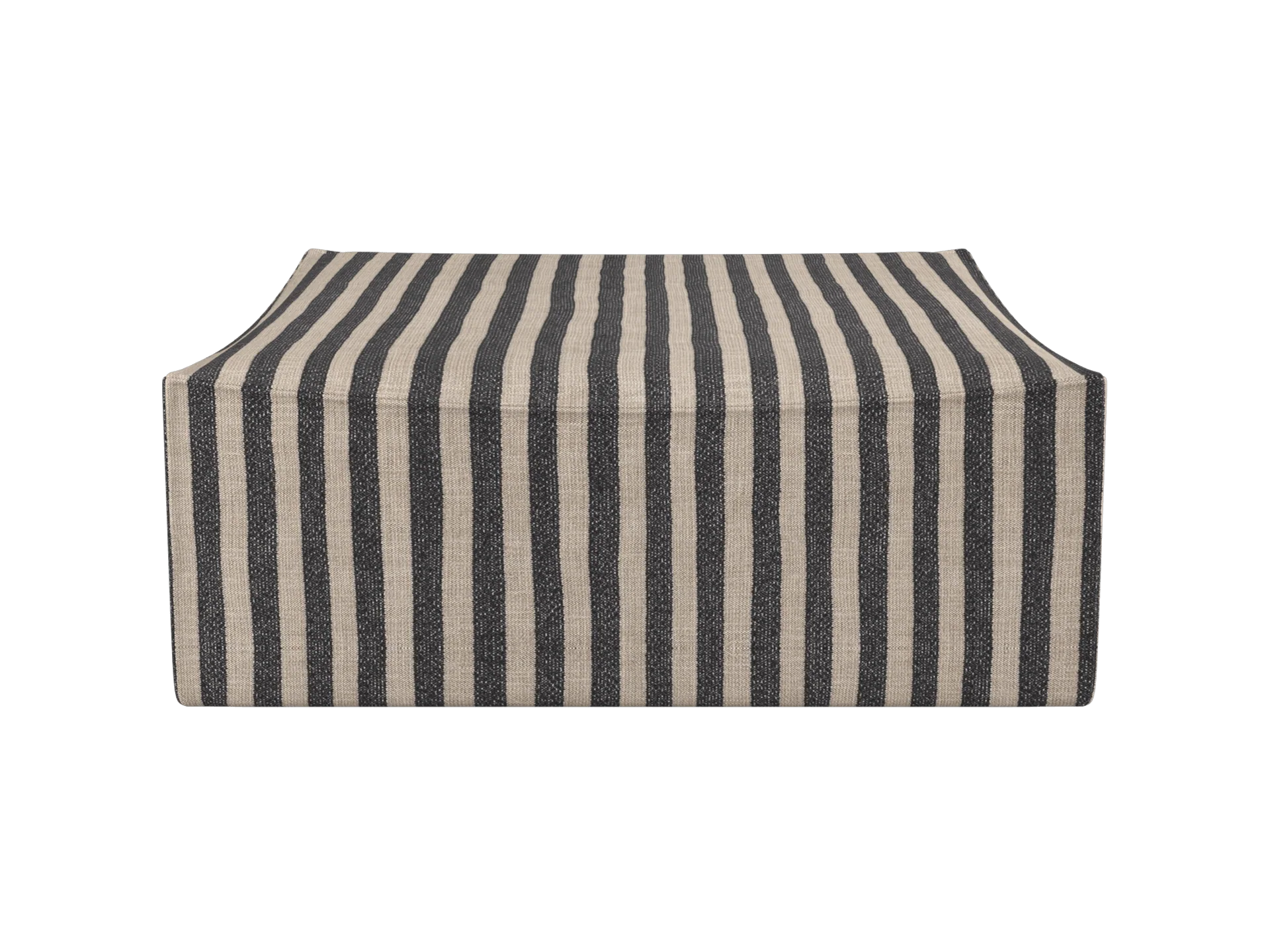 Catena Pouf Square L500 - Louisiana - Sand/Black - UK