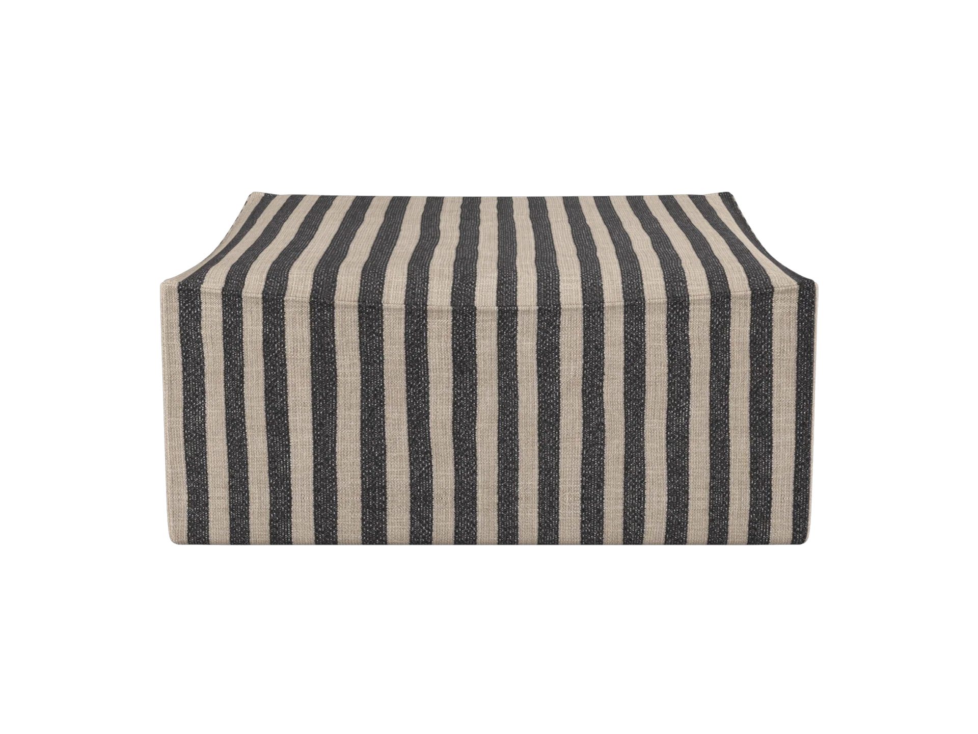 Catena Pouf Square S500 - Louisiana - Sand/Black - UK