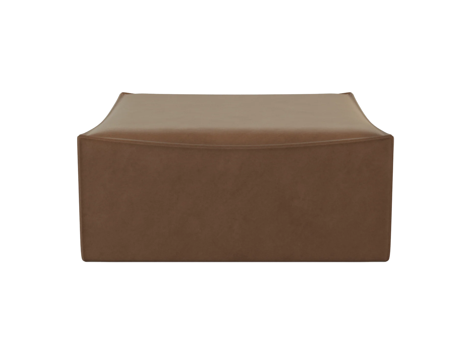 Catena Pouf Square S500 - Rich Velvet - Soft Brown - UK