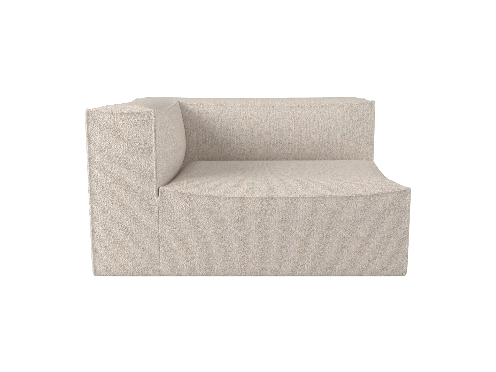 Catena Sofa Armrest Left L400 - Soft Bouclé - Natural - UK