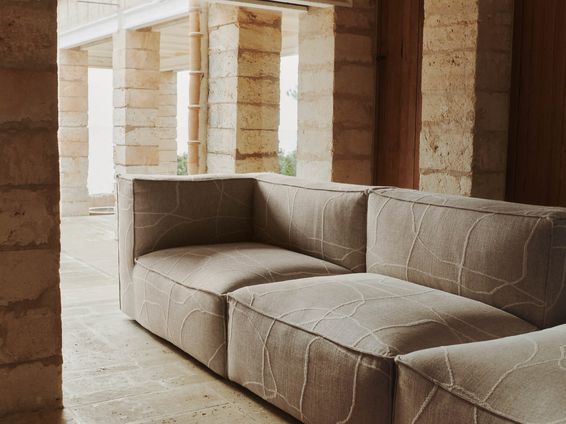 Catena Sofa Armrest Left S400 - Can Lis - Sand/Off-White - UK - Image 2