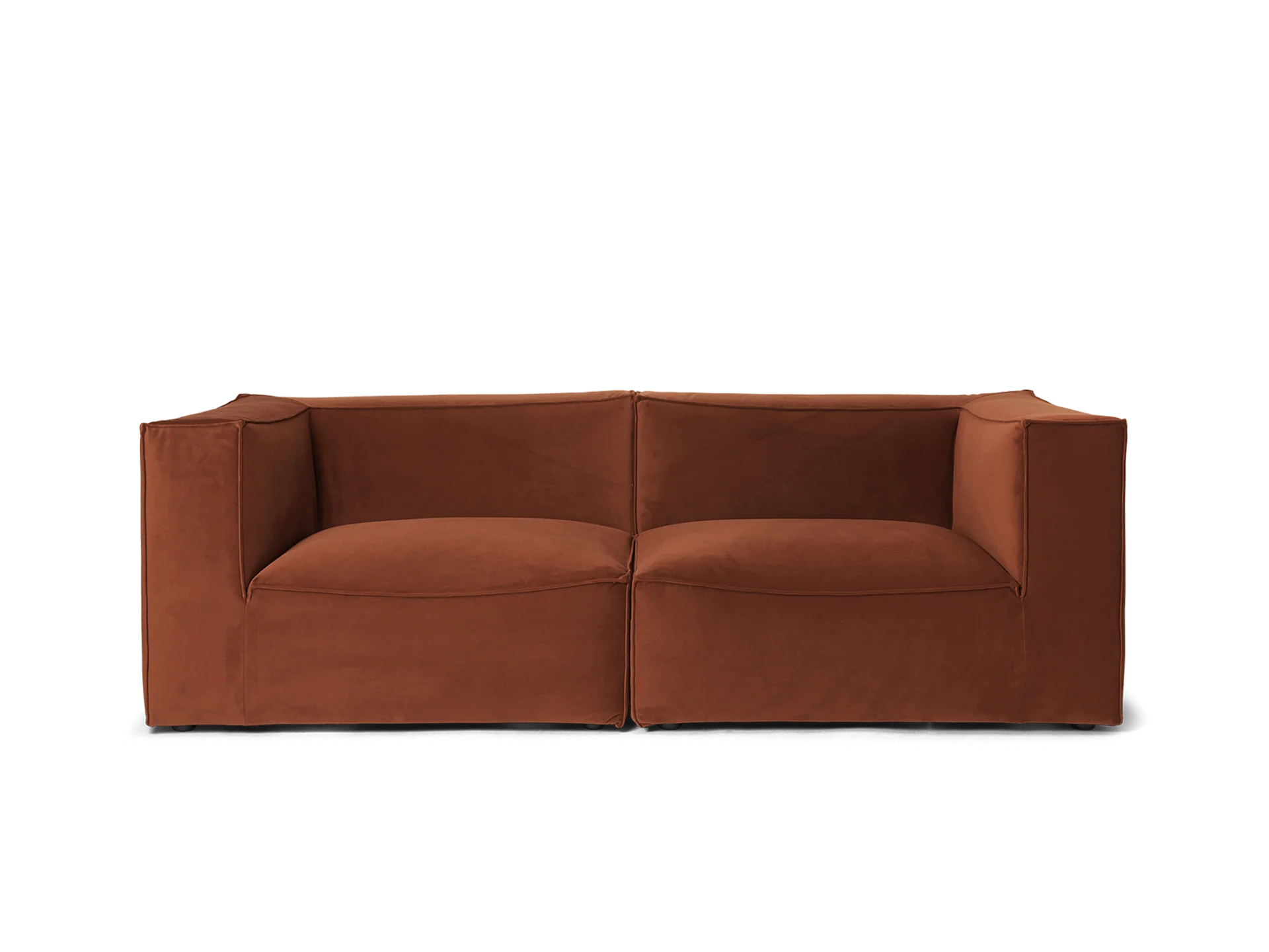 Catena Sofa Armrest Left S400 - Rich Velvet - Rust - UK - Image 3