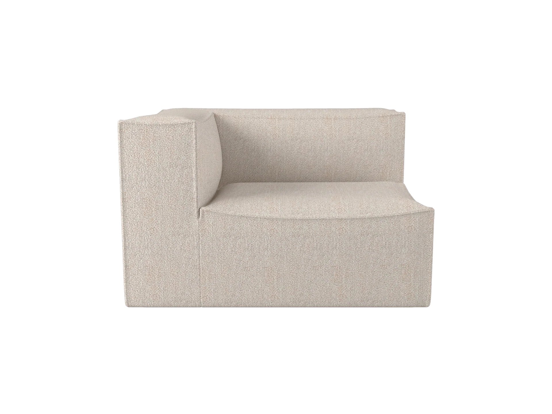 Catena Sofa Armrest Left S400 - Soft Bouclé - Natural - UK