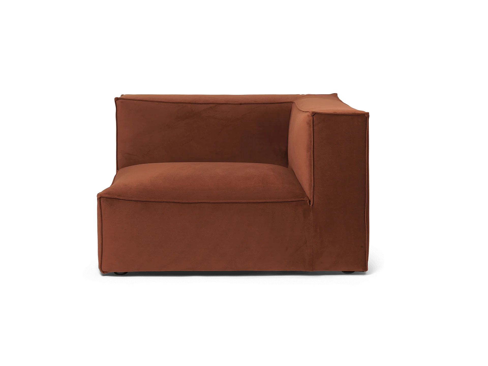 Catena Sofa Armrest Right S401 - Rich Velvet - Rust - UK