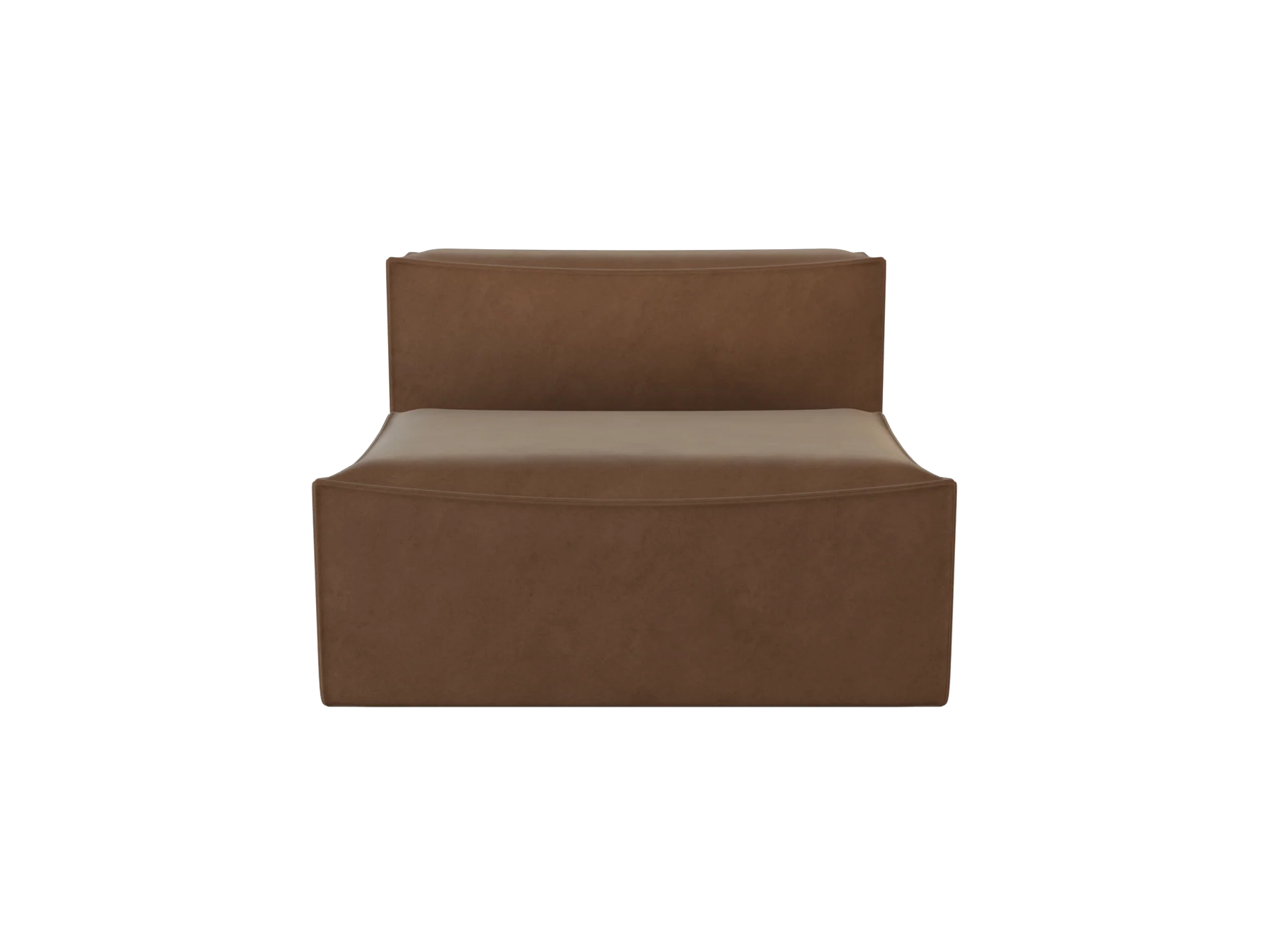 Catena Sofa Center L100 - Rich Velvet - Soft Brown - UK