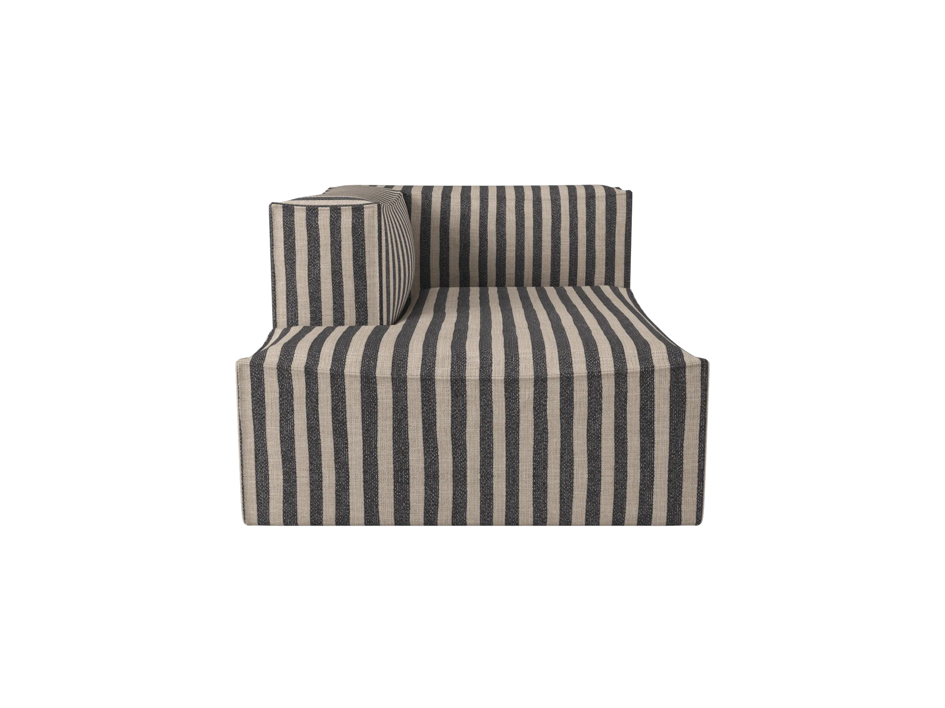 Catena Sofa Chaise Longue Left L600 - Louisiana - Sand/Black - UK