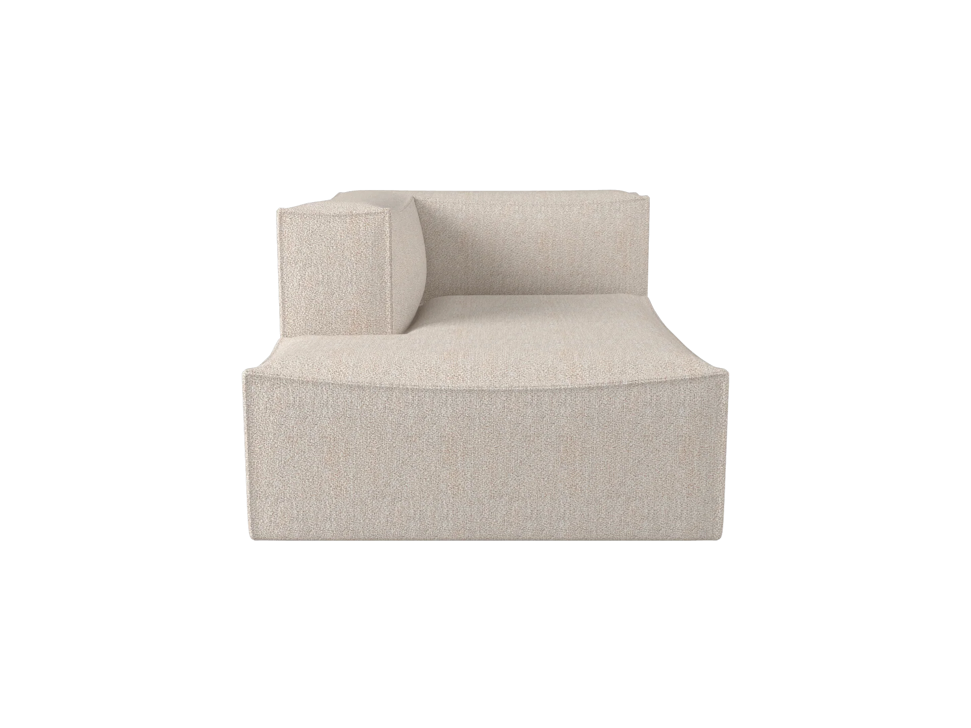 Catena Sofa Chaise Longue Left L600 - Soft Bouclé - Natural - UK