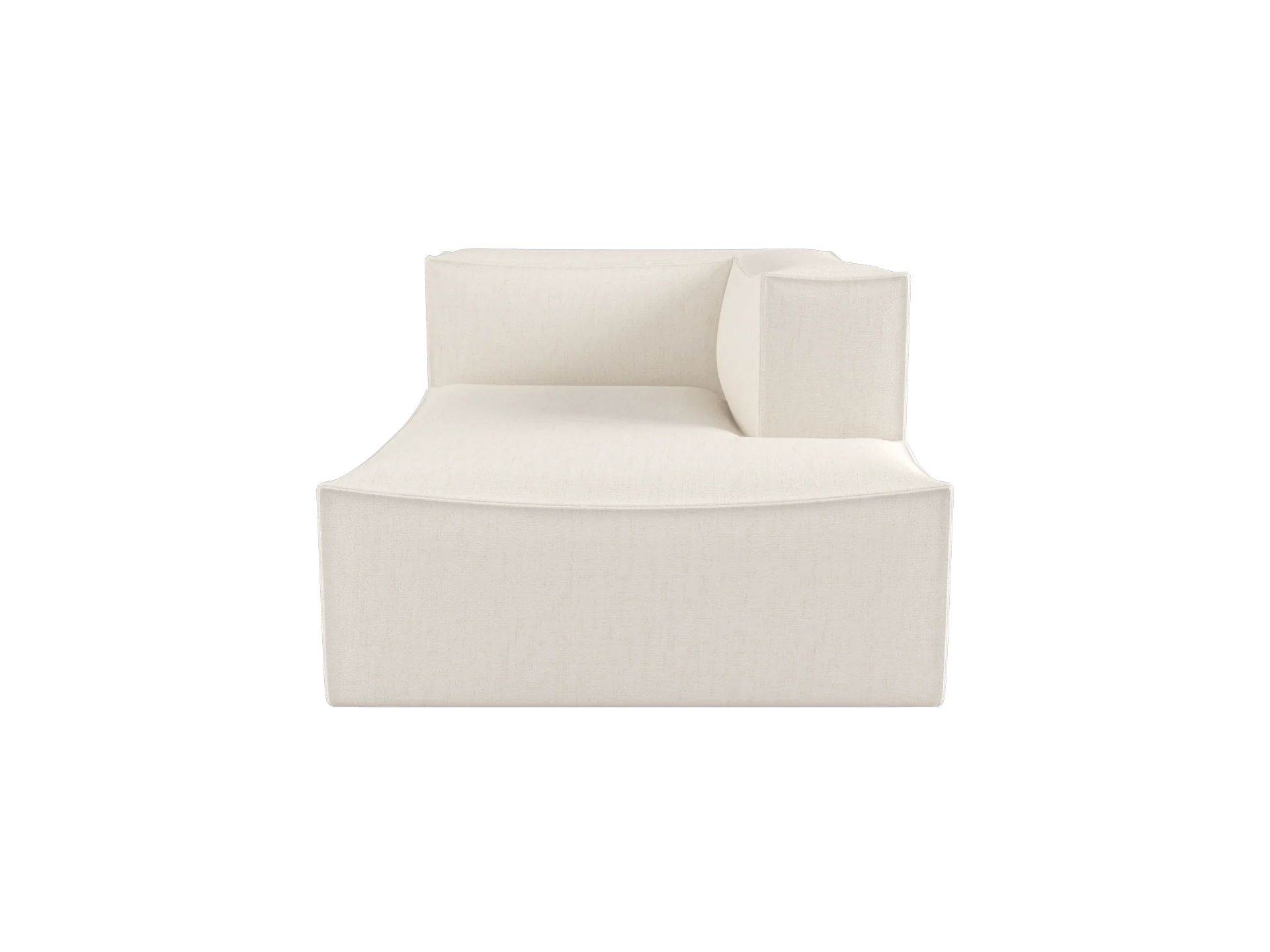 Catena Sofa Chaise Longue Right L601 -Bouclé - Off-White - UK