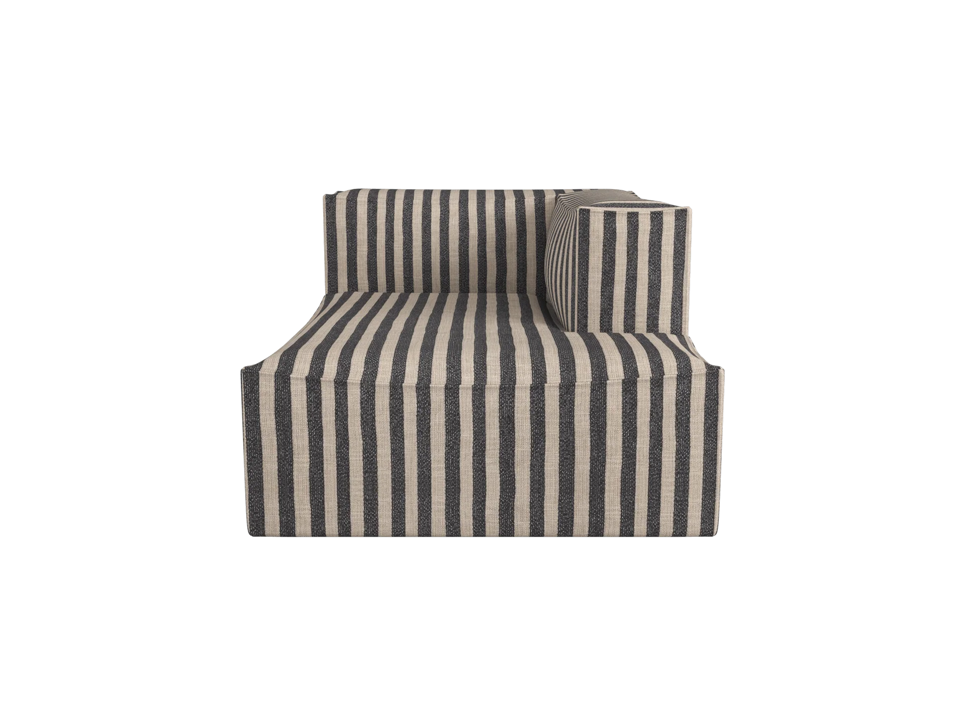 Catena Sofa Chaise Longue Right L601 - Louisiana - Sand/Black - UK