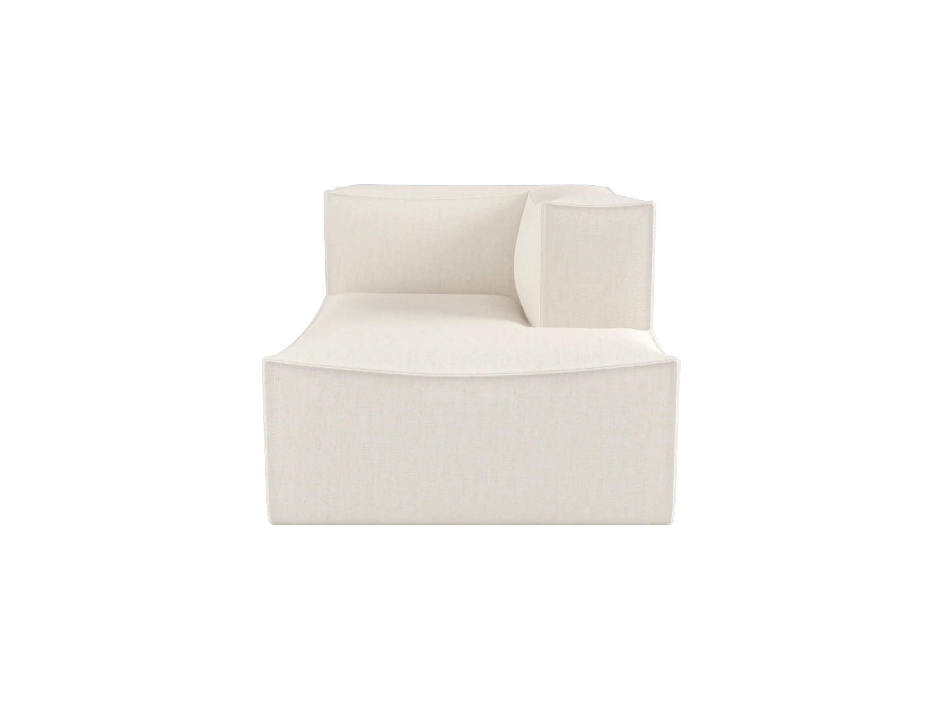 Catena Sofa Chaise Longue Right S601 - Bouclé - Off-White - UK