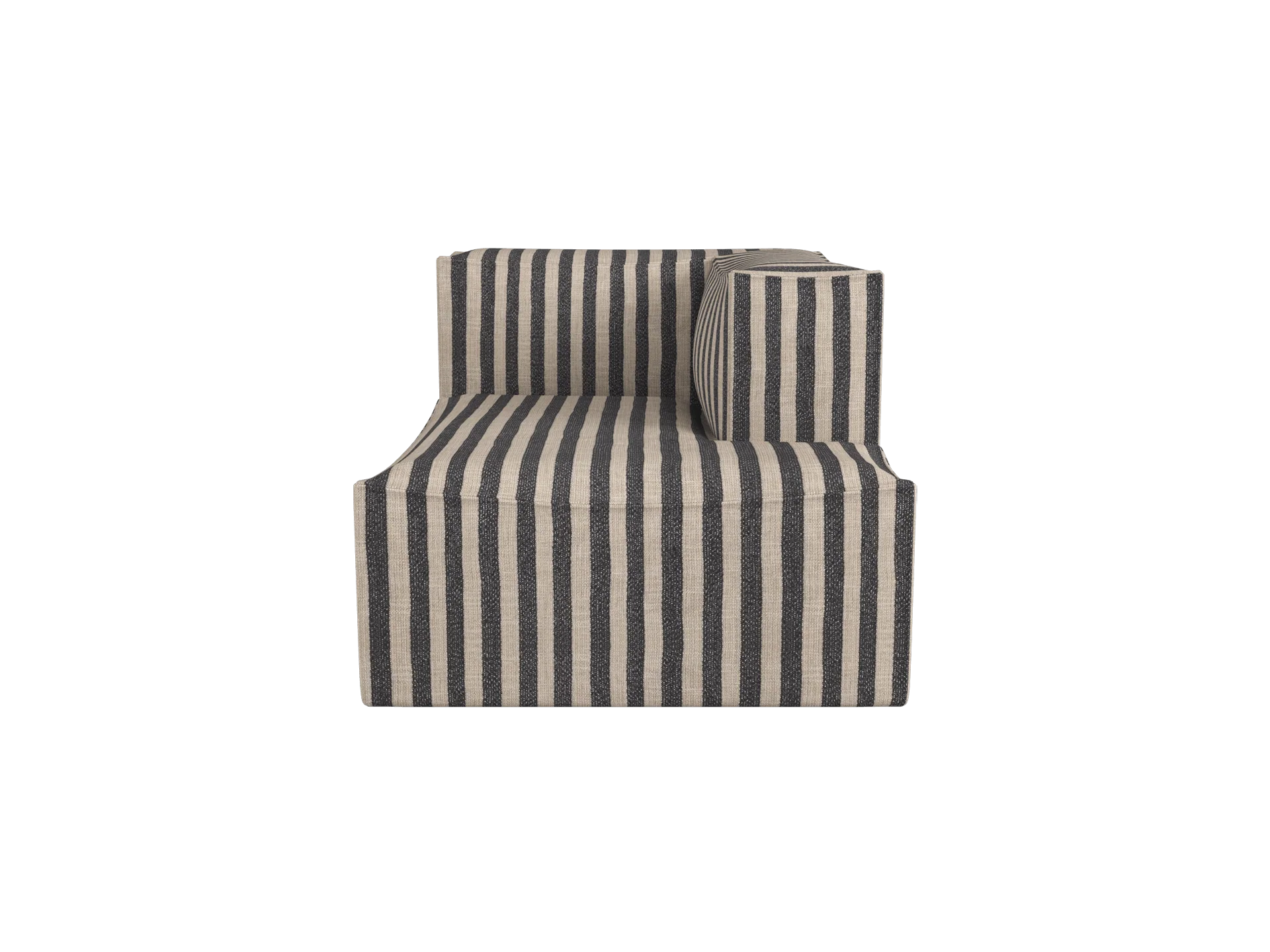 Catena Sofa Chaise Longue Right S601 - Louisiana - Sand/Black - UK