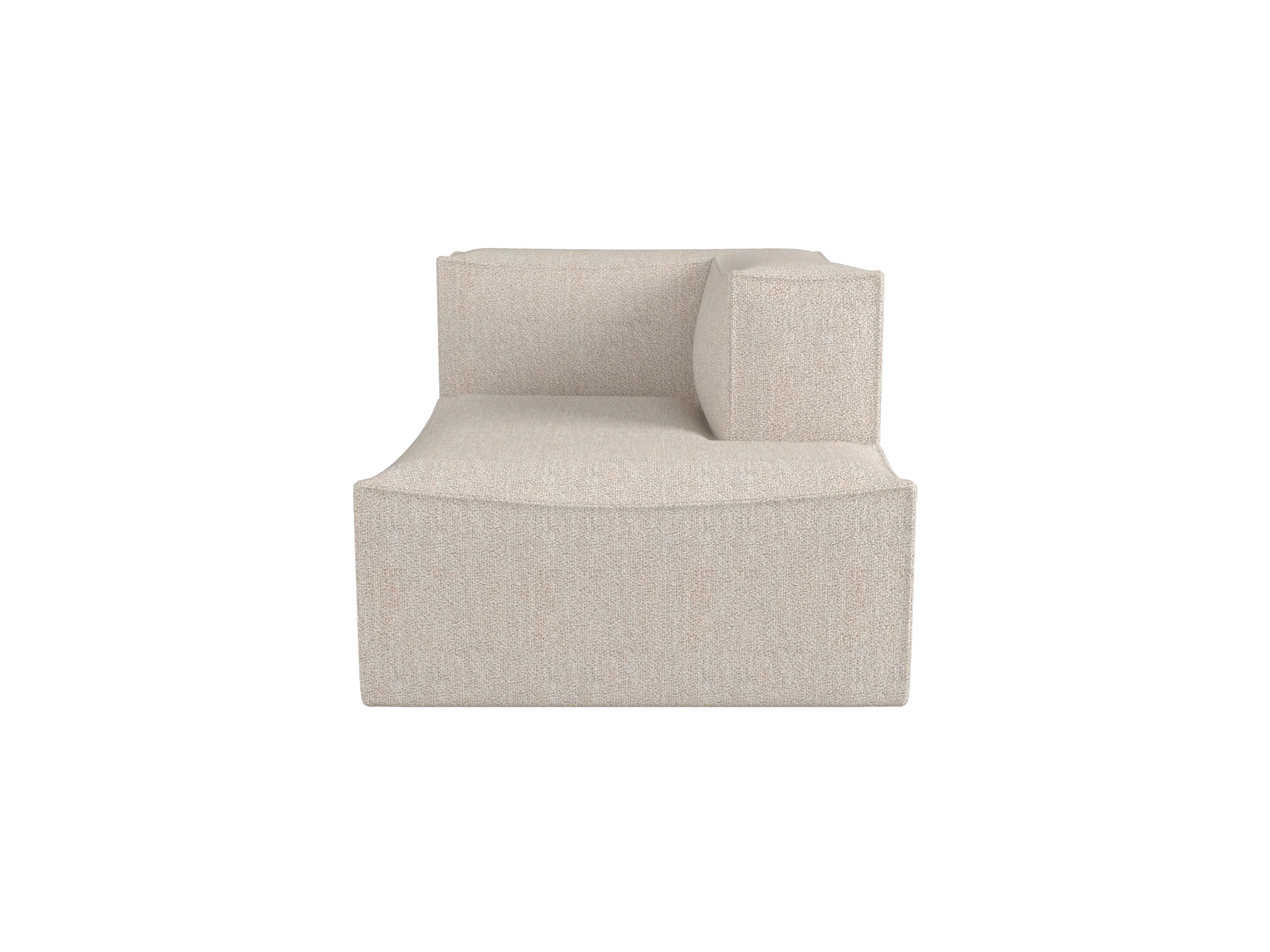 Catena Sofa Chaise Longue Right S601 - Soft Bouclé - Natural - UK