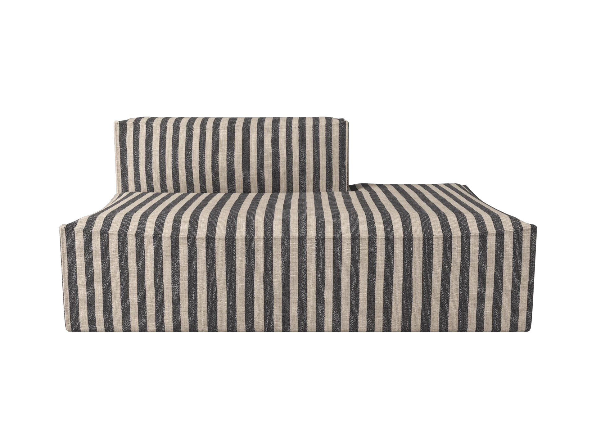 Catena Sofa Open End Right L301 - Louisiana - Sand/Black - UK